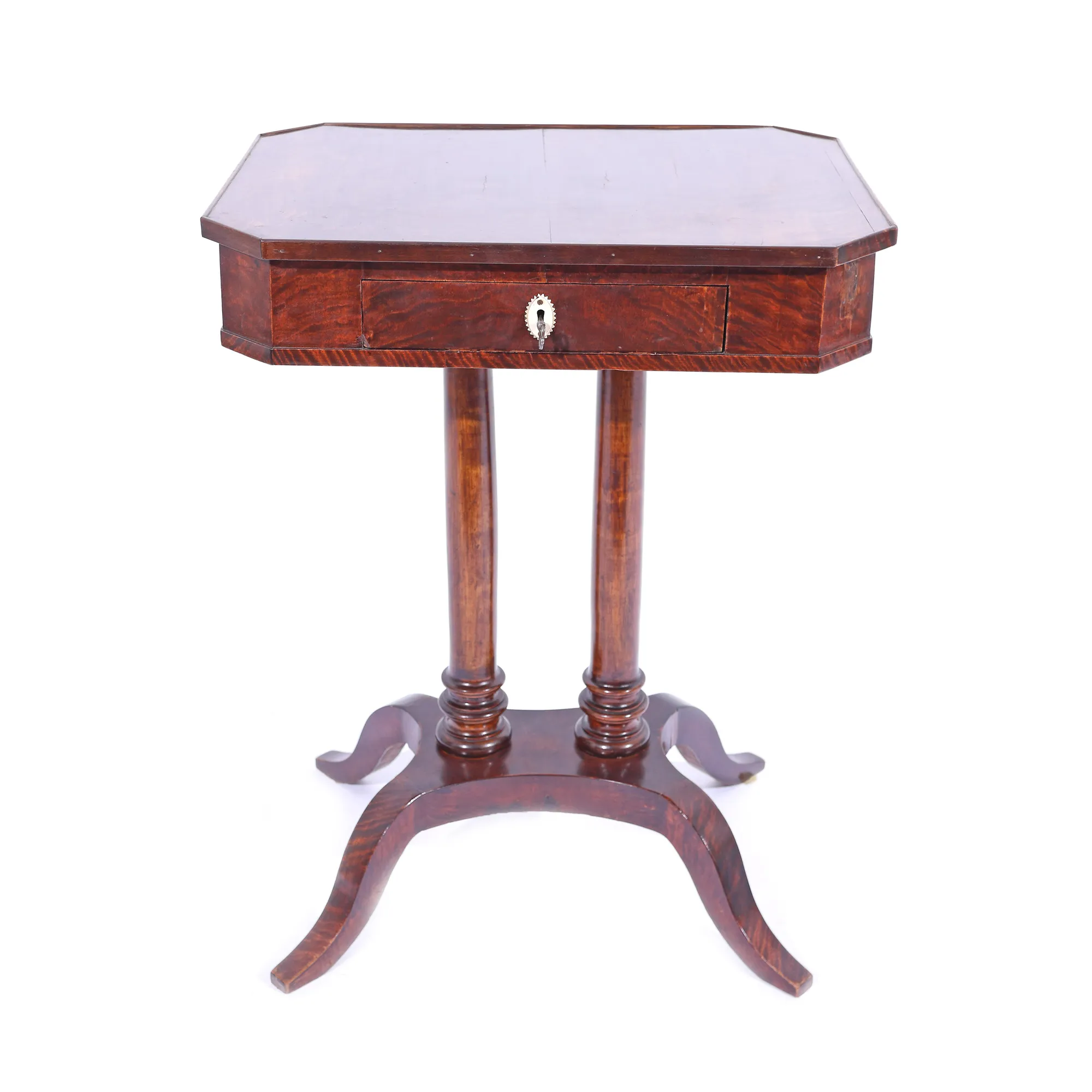 Masă Biedermeier din lemn de mesteacăn, cca. 1830