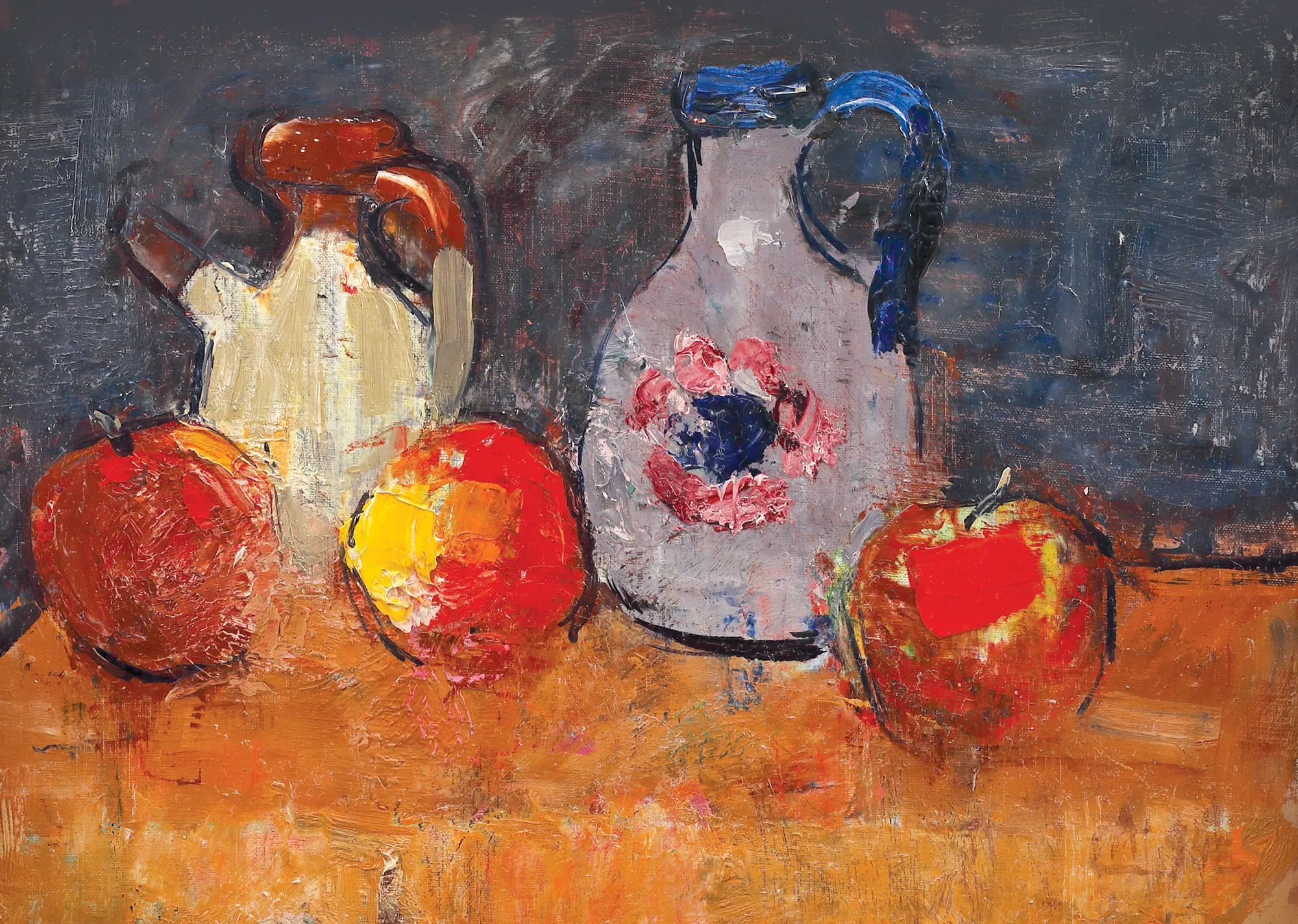 Still Life with Vases and Apples