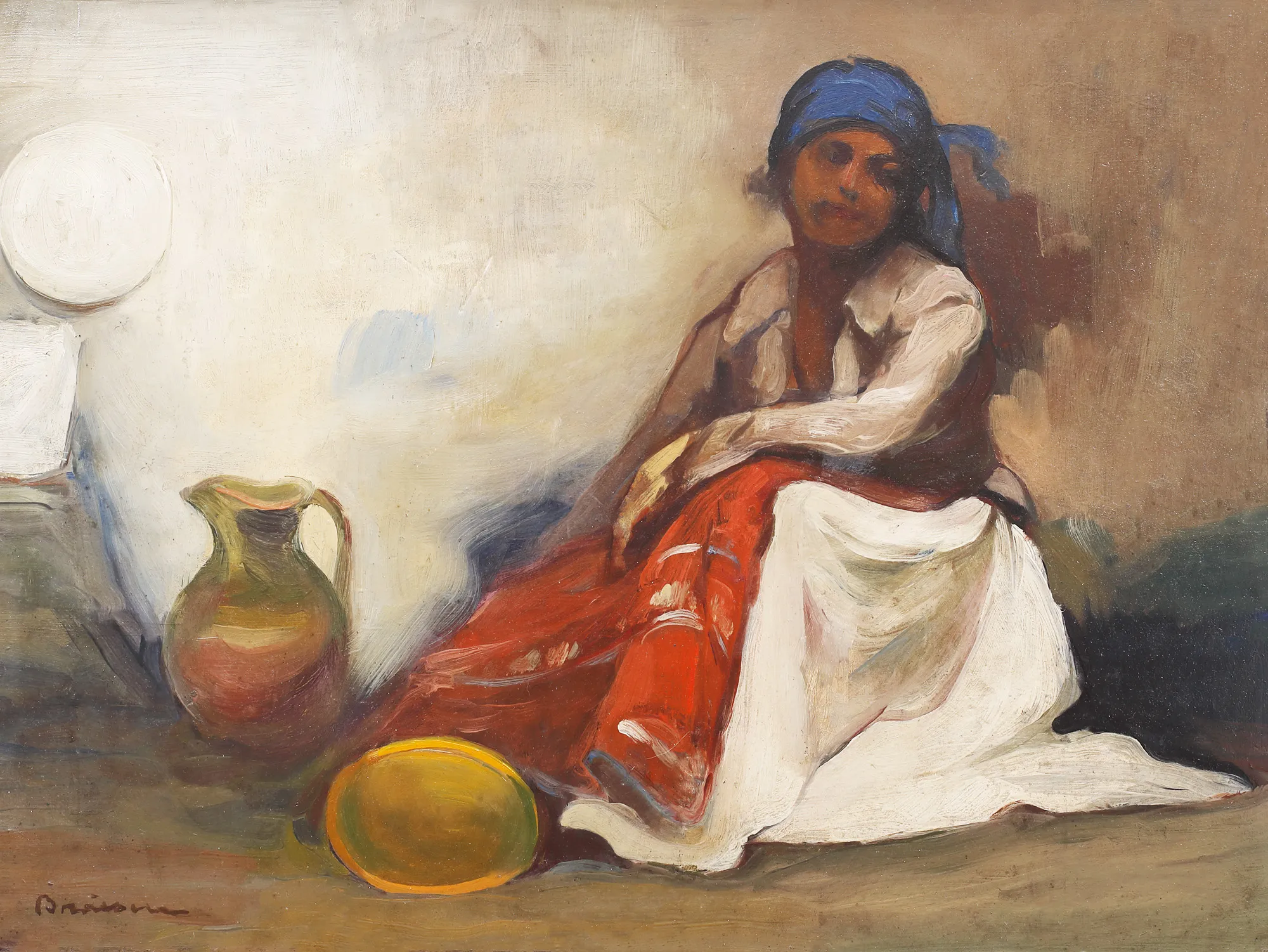 Peasant Girl by the Hearth