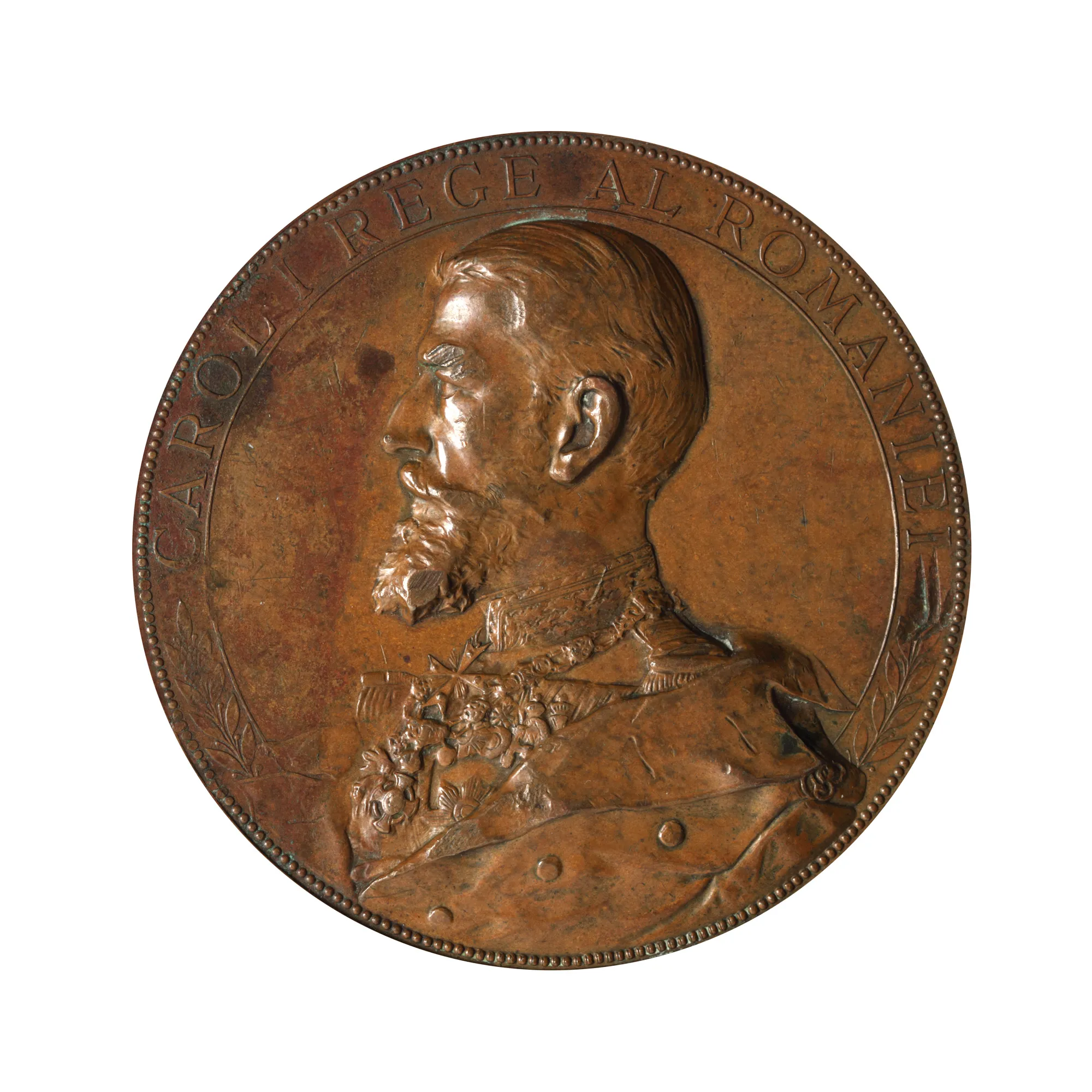 Medalia ”Punerea pietrei de fundație a Palatului C.E.C.”, gravor Anton Scharff, 1897