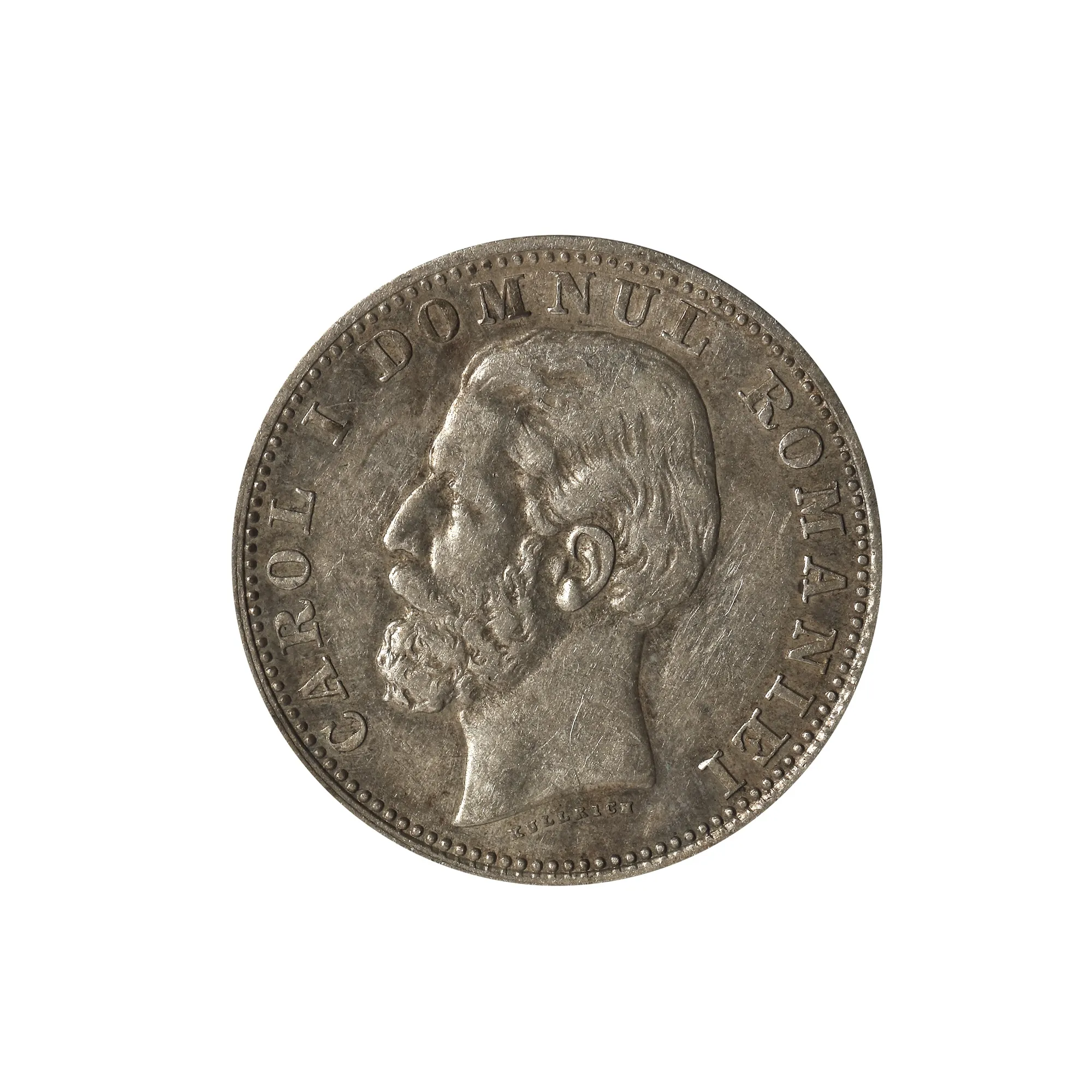 Monedă 1 leu 1881, argint, luciu de batere, detalii de excepție, monedă de colecție