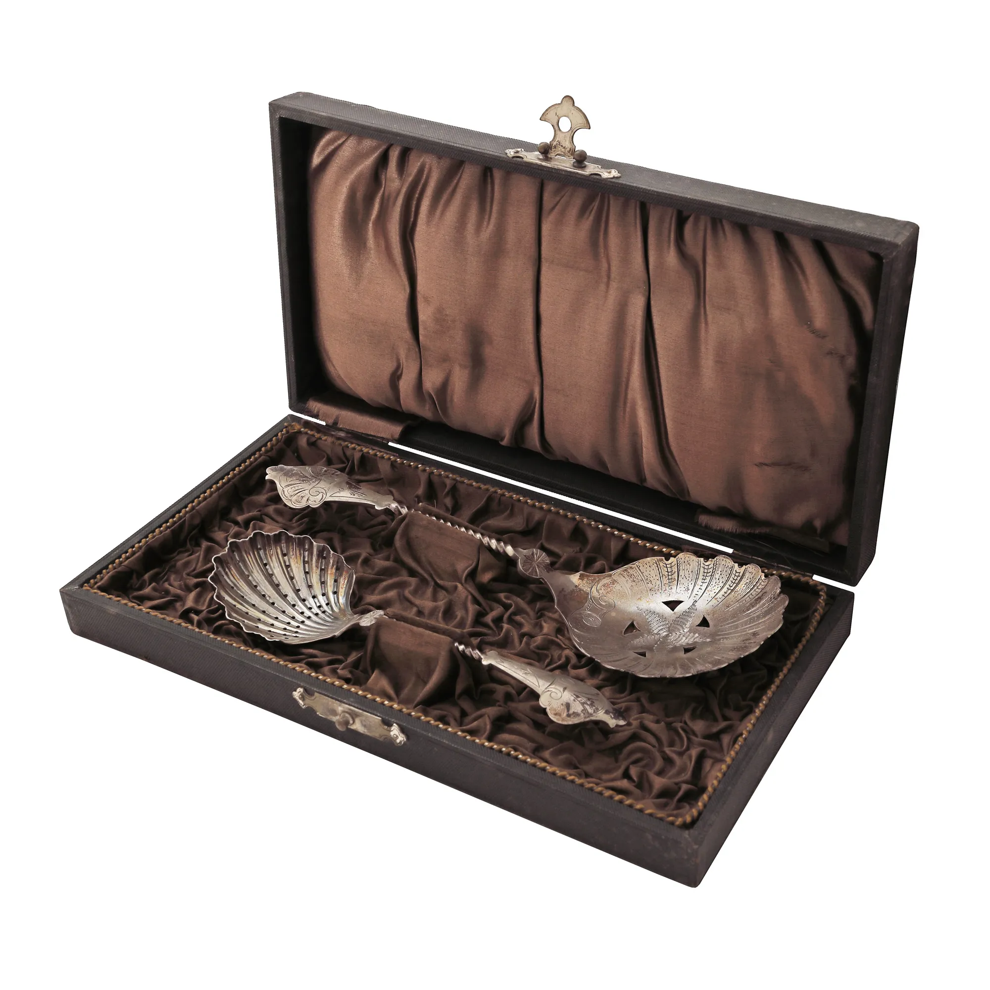 Set de tacâmuri din argint pentru servirea fructelor, în stil Rococo, atelier J.M. van Kempen & Zonecca, cca. 1889, însoțit de cutie originală