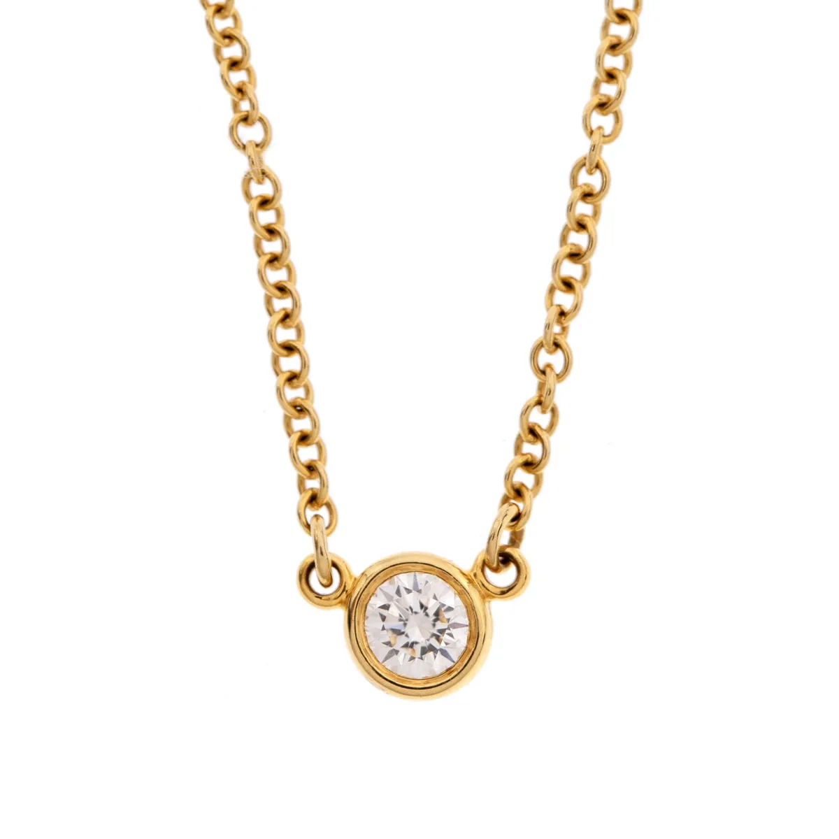 Colier Tiffany & Co. din aur, design Elsa Peretti