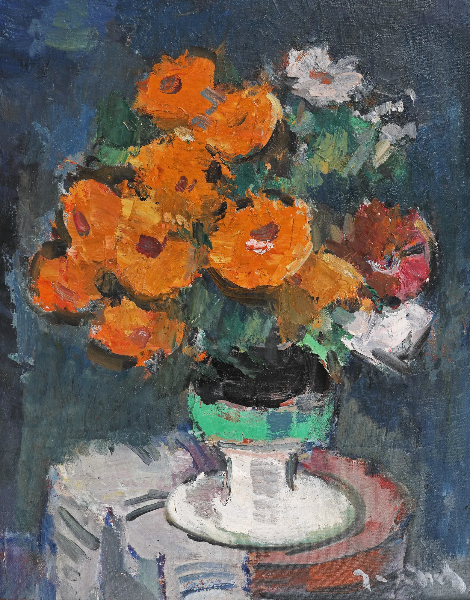 Daisies and Large Chrysanthemum
