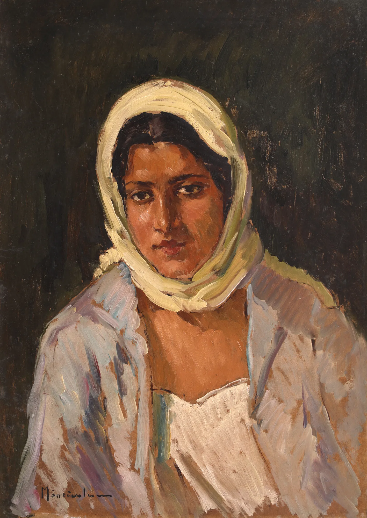 Peasant Woman with Head Dress