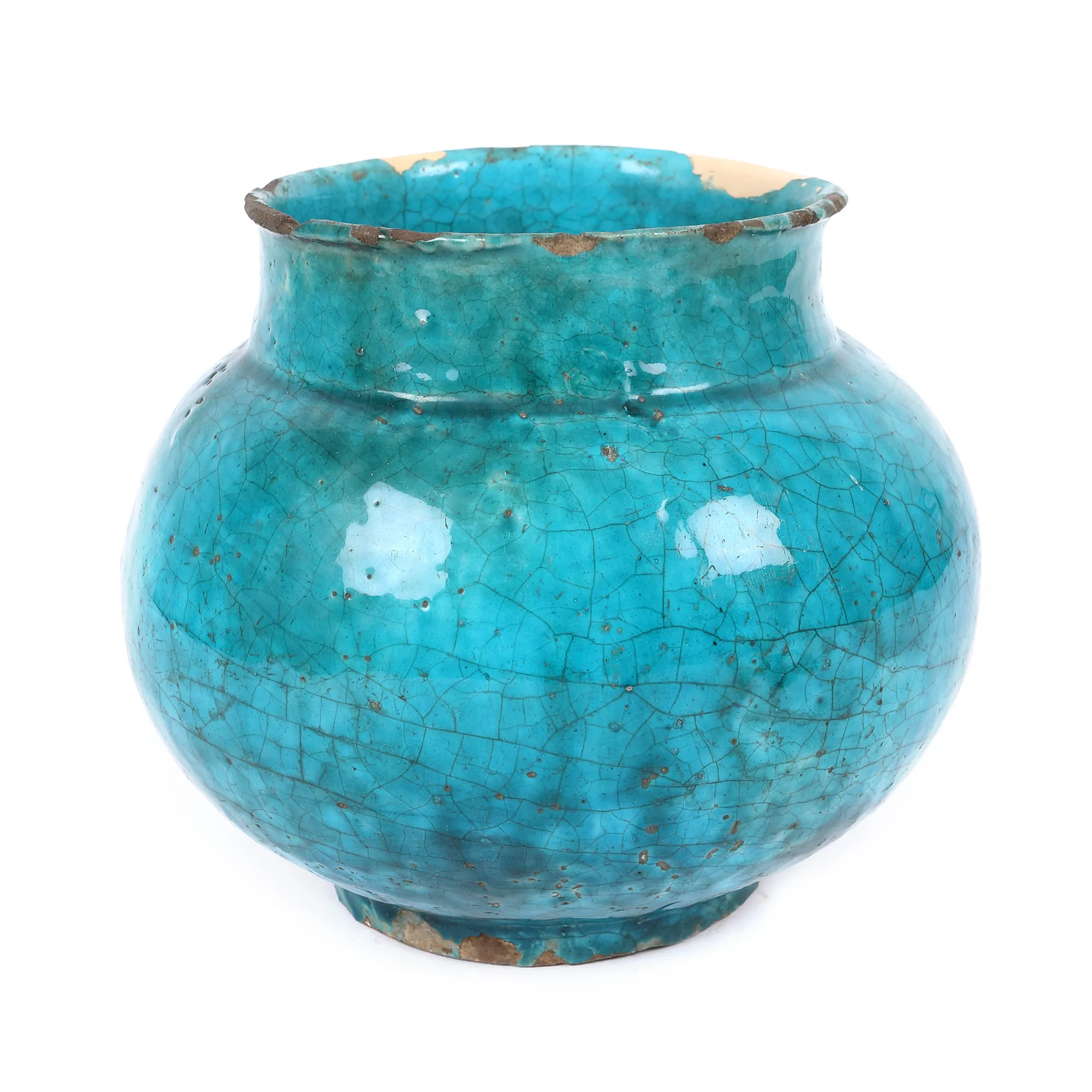 Vas ceramic glazurat, Persia, sec. XVI-XVII e.n.