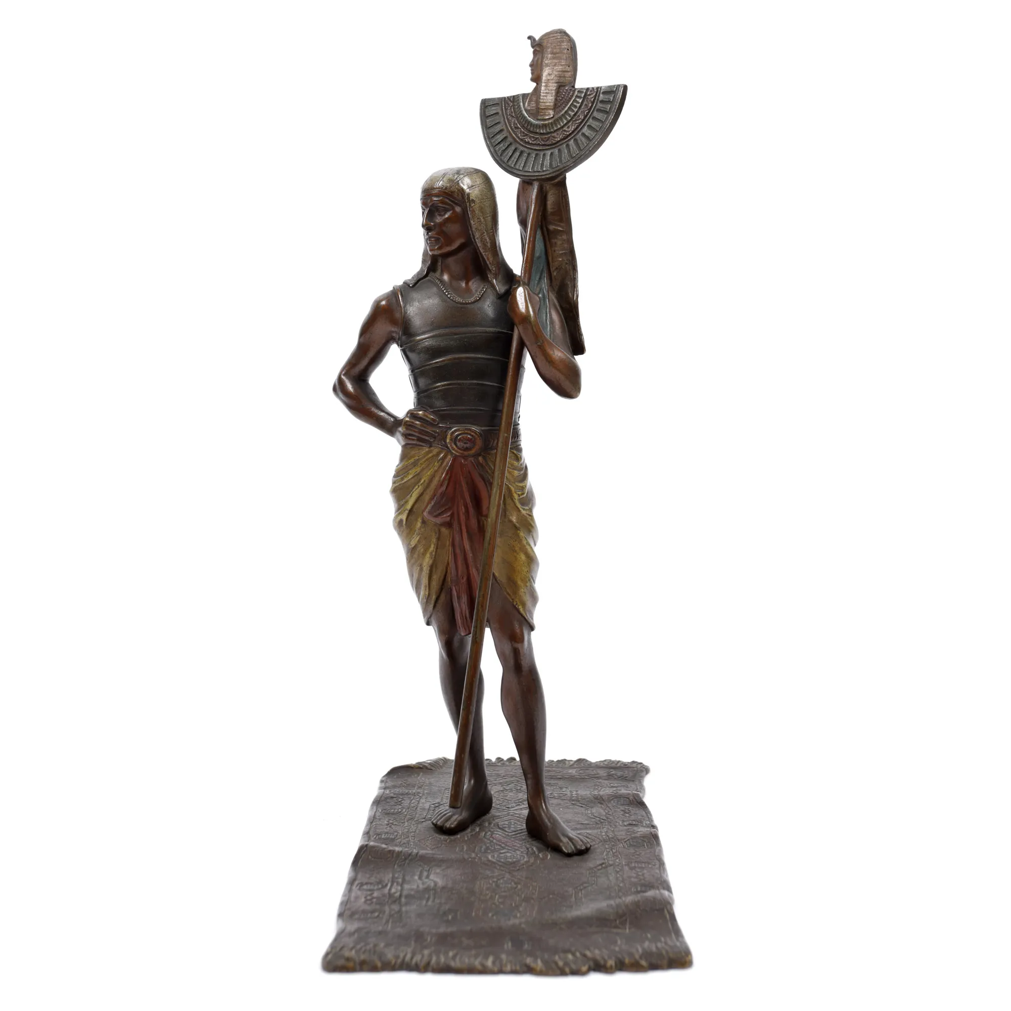 Bronz de Viena, statuetă din bronz, reprezentând o gardă egipteană, atribuită Franz Bergman Xaver, cca. 1920