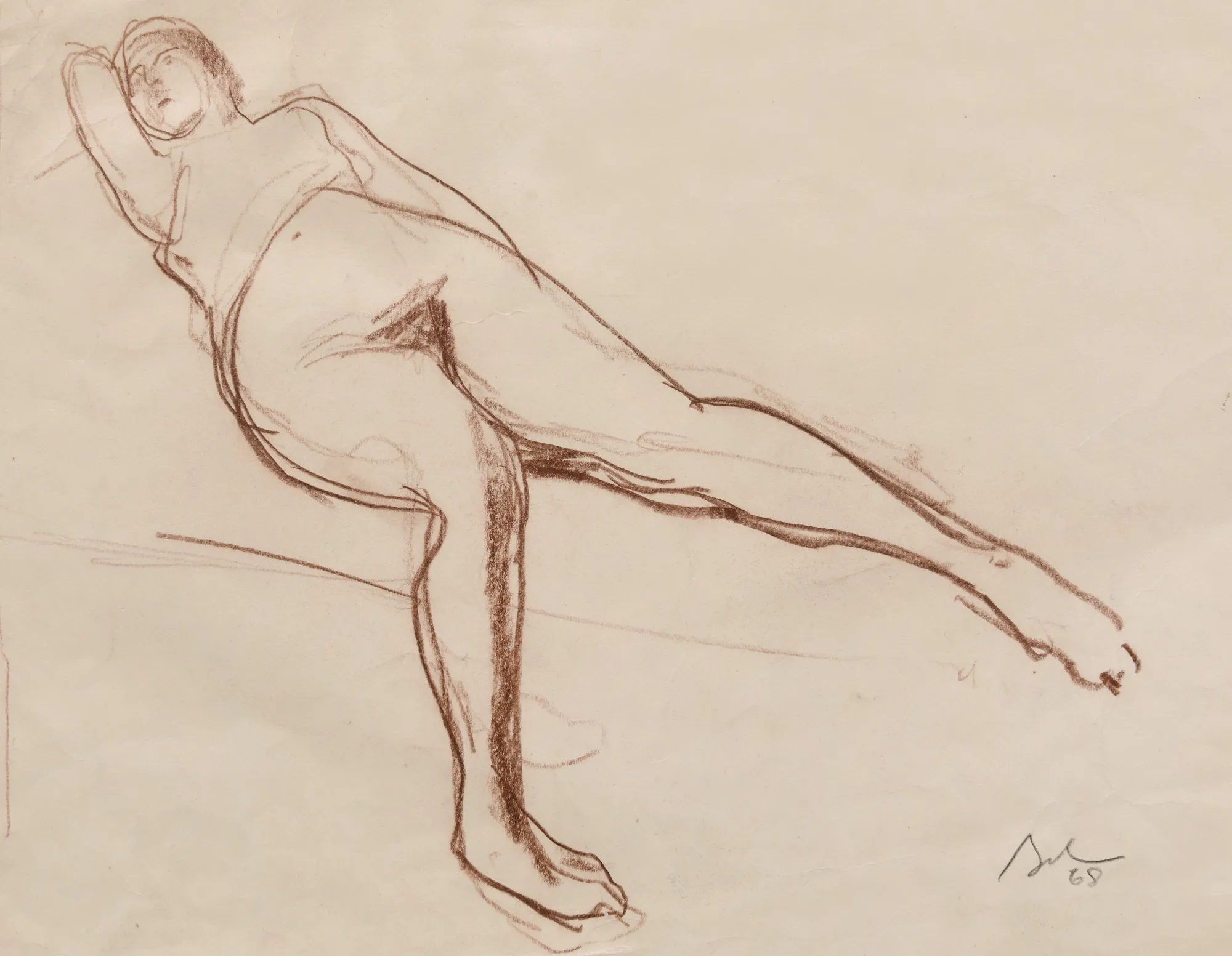 Nud pe canapea