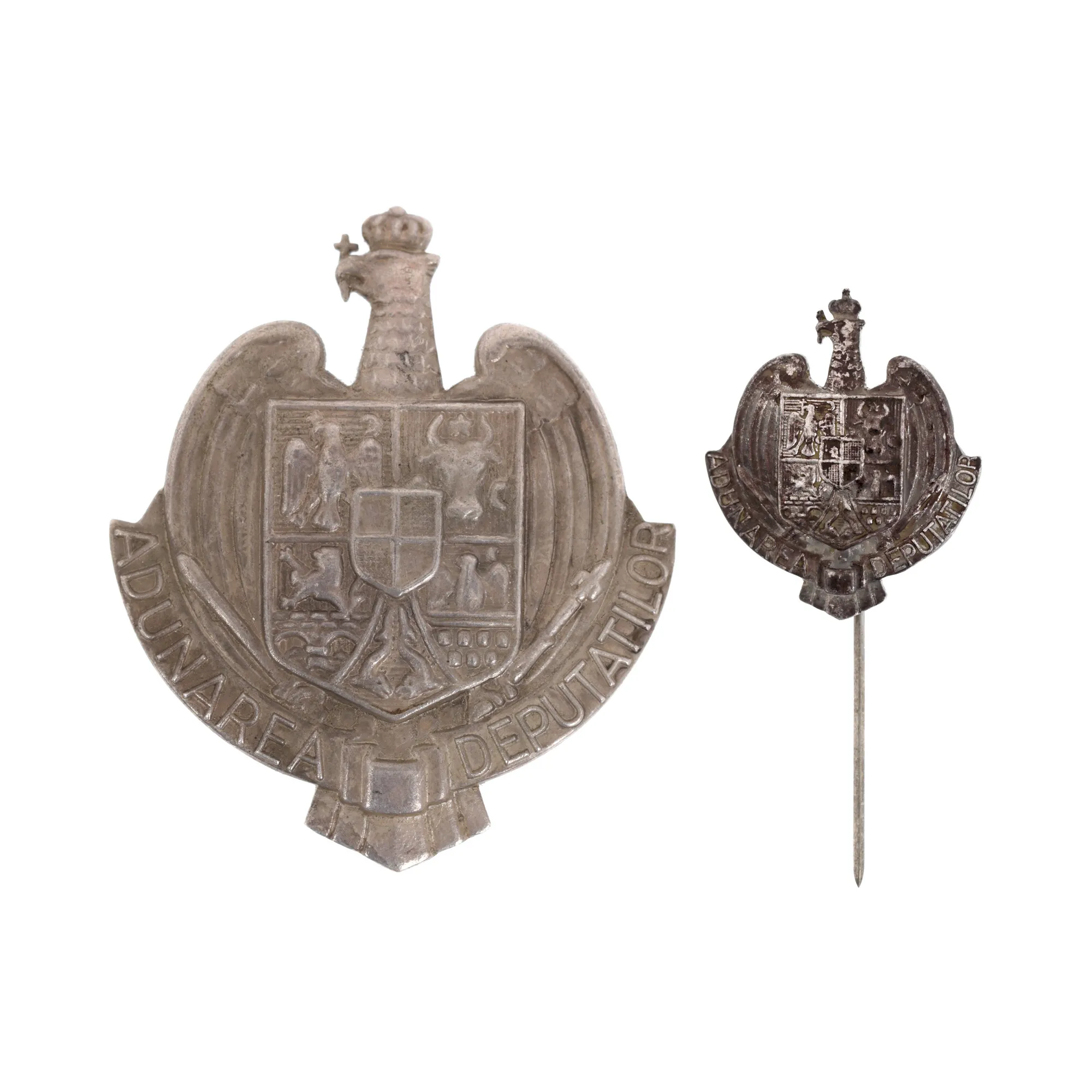 Set of the deputy badge "Assembly of Deputies" and its miniature, approx. 1925
