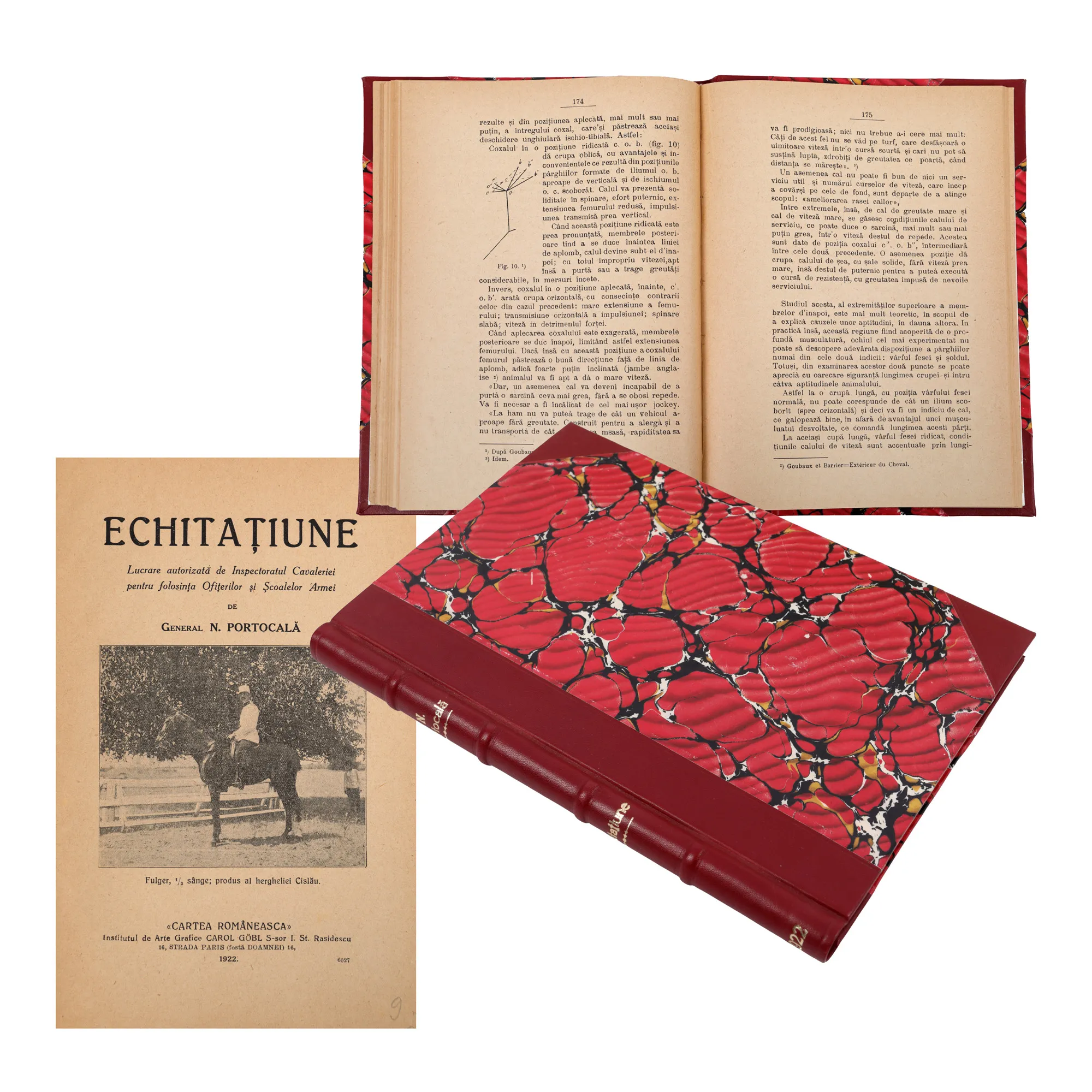 ”Echitațiune”, de General N. Portocală, București, 1922