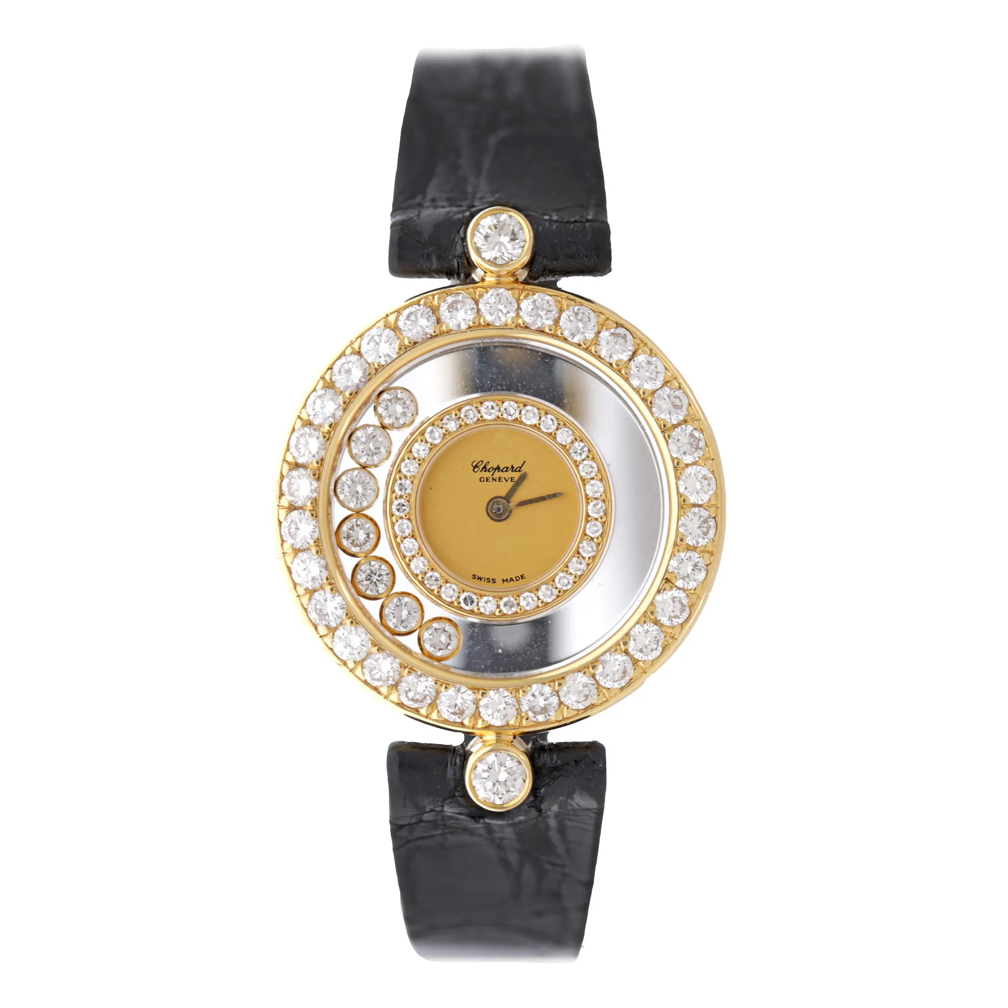 Ceas Chopard Happy Diamonds, din aur, cu diamante, de mână, de damă,
