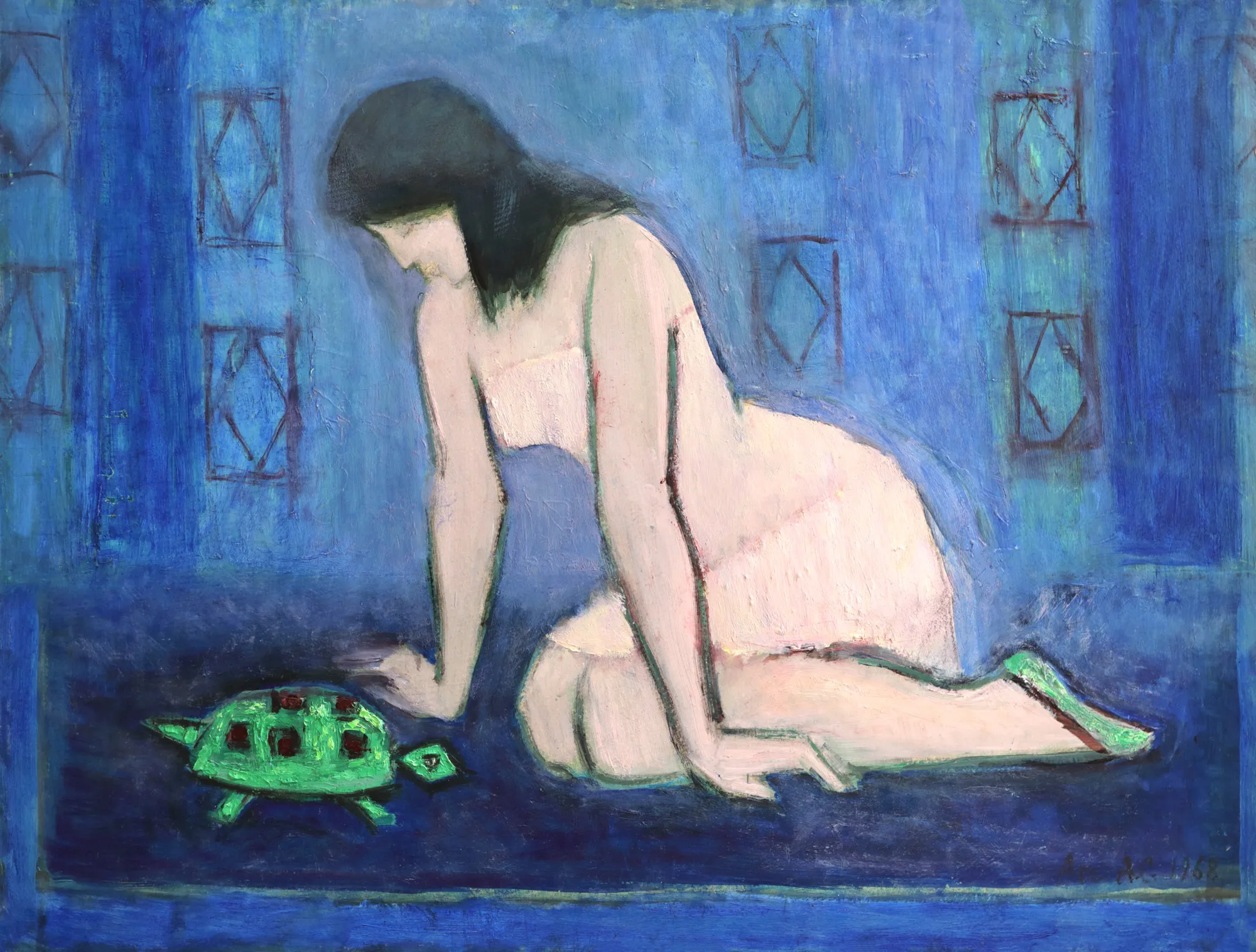 Girl with a Turtle