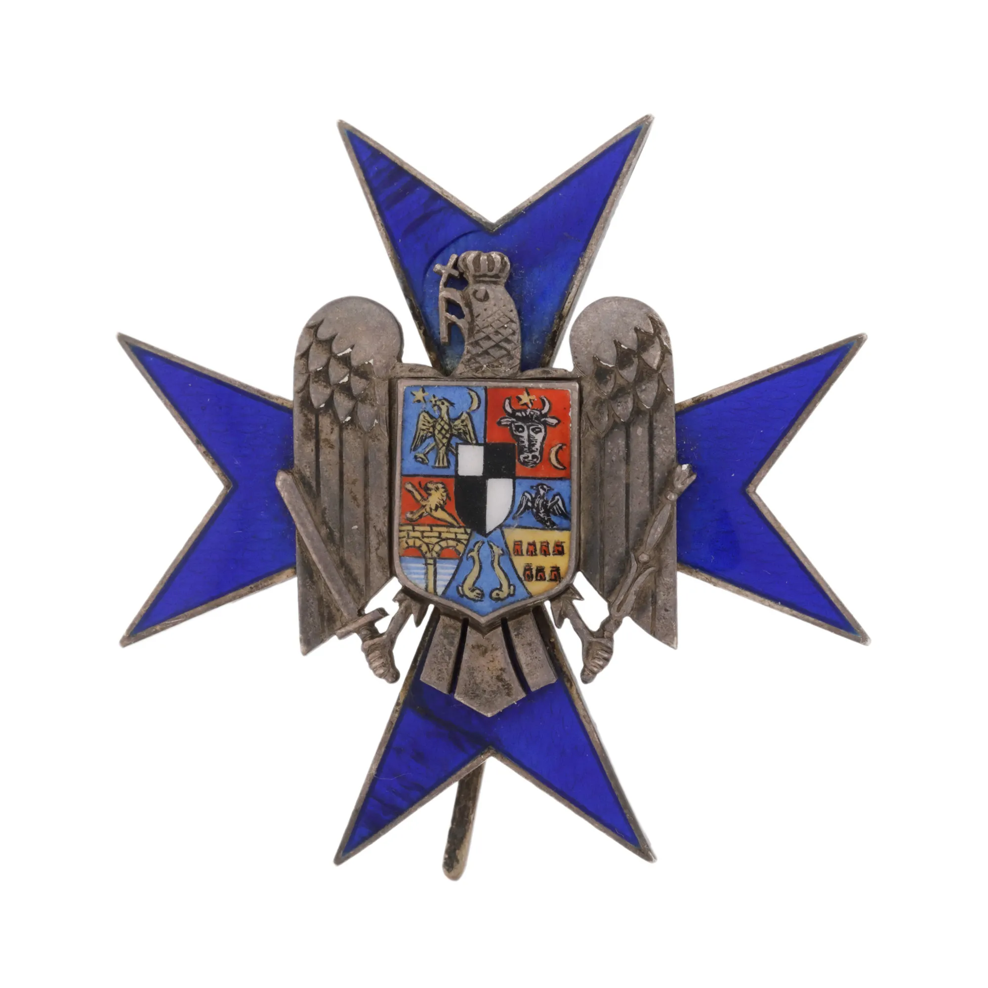 Ordinul ”Straja Țării”, clasa a II-a, argint, design Heinrich Weiss, perioada interbelică