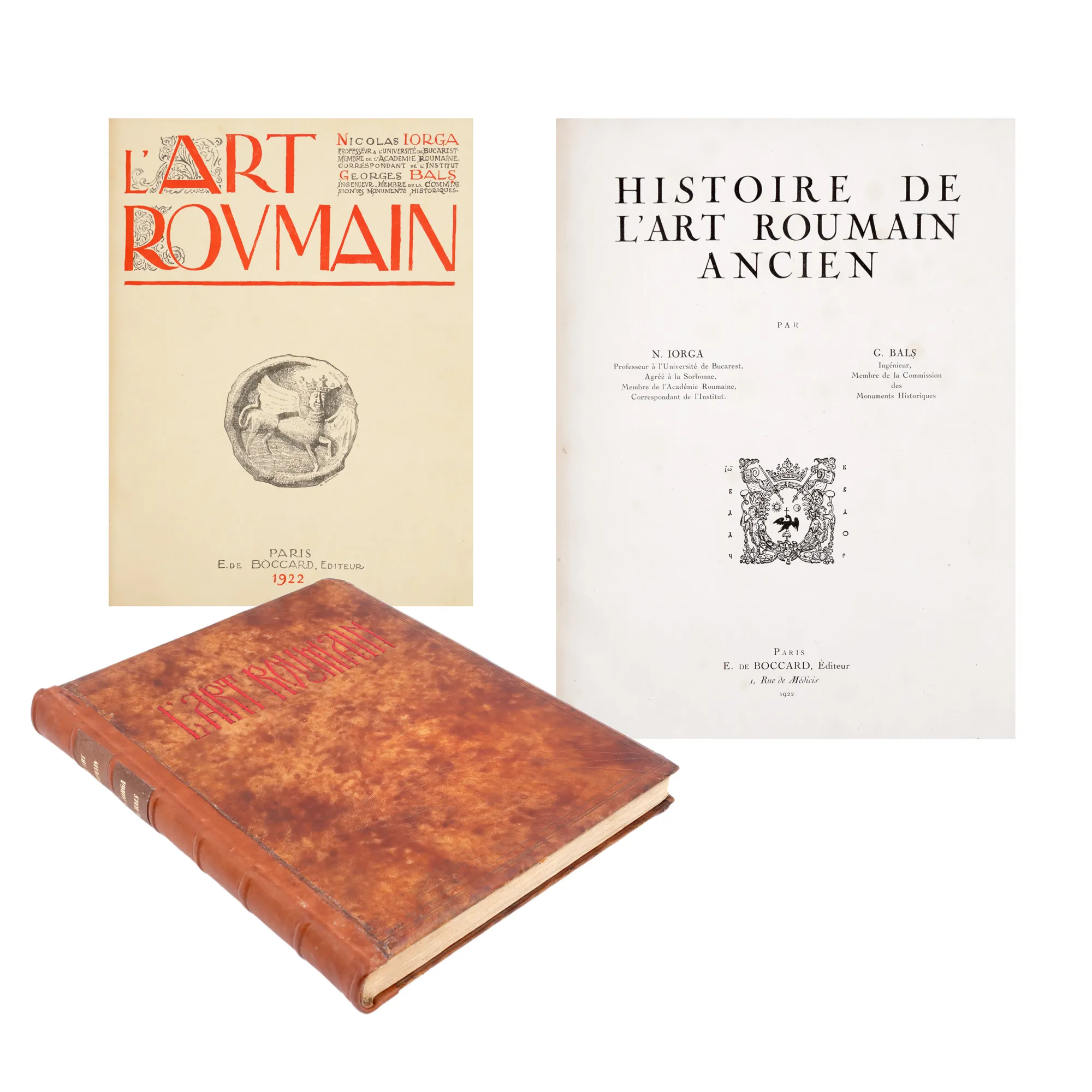 "Romanian Art", by N. Iorga and G. Balș, French, Paris, 1922, bibliophile edition