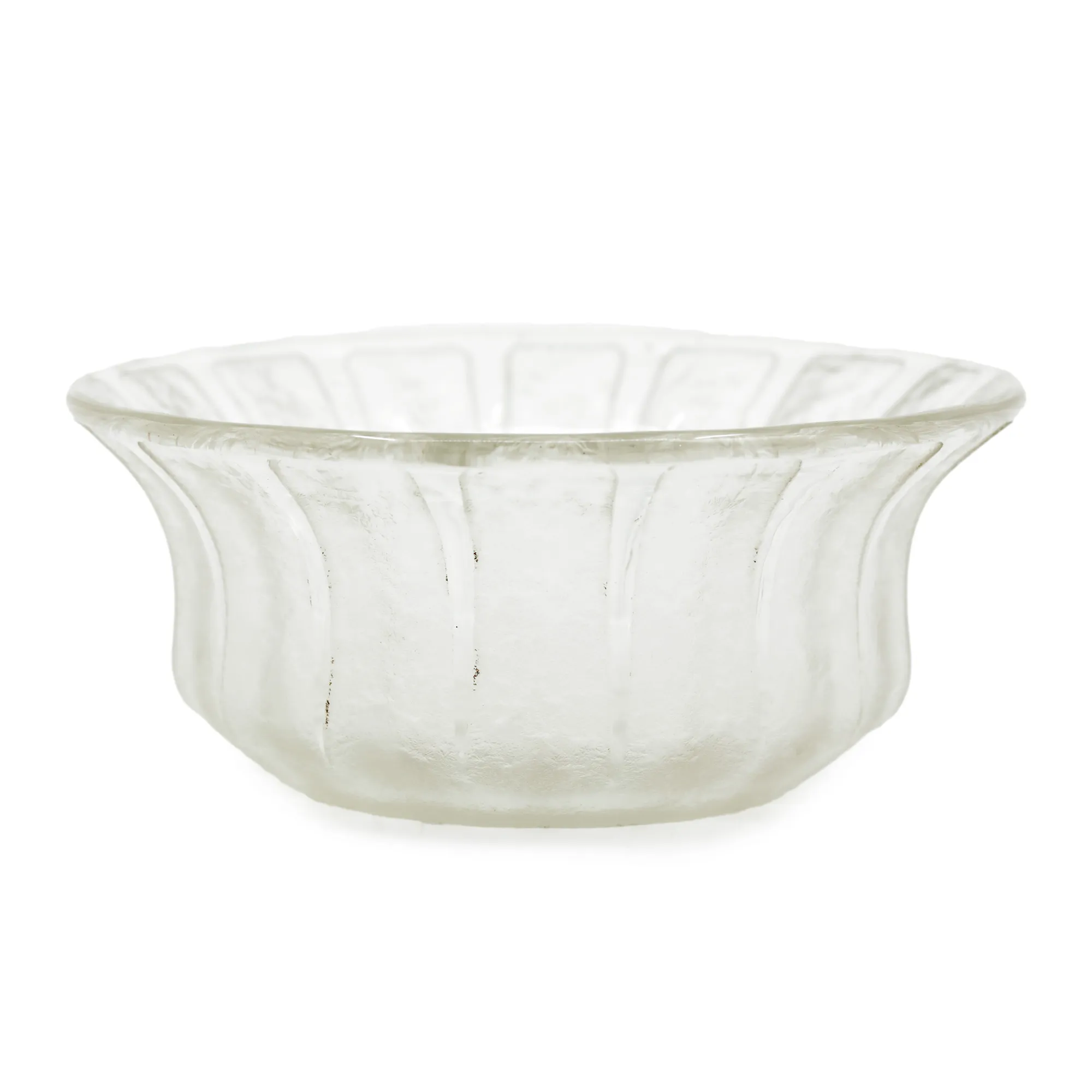 Bol Art Deco, din cristal Charles Schneider, cca. 1930
