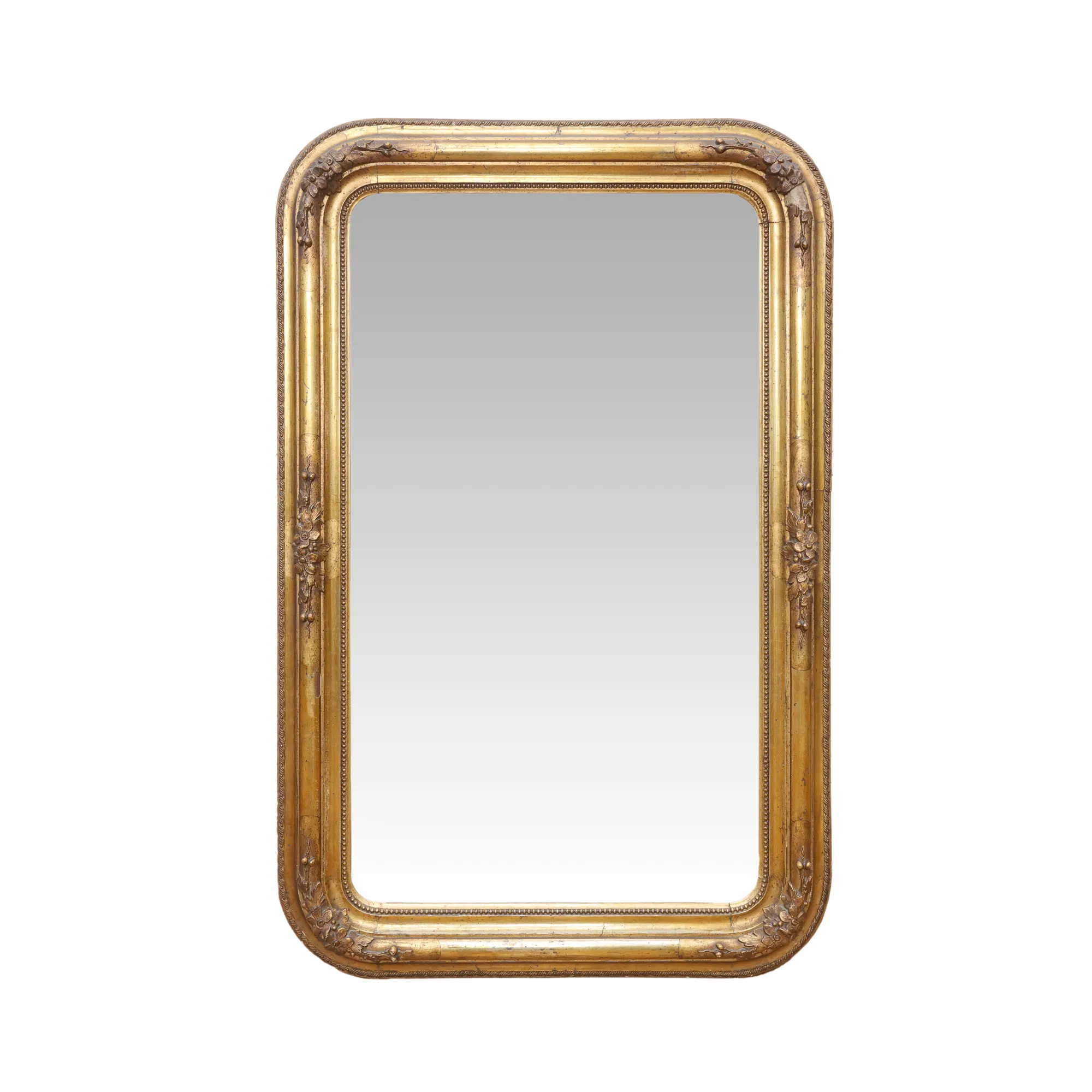 Biedermeier Gilded Wood Mirror, second half of the 19th century