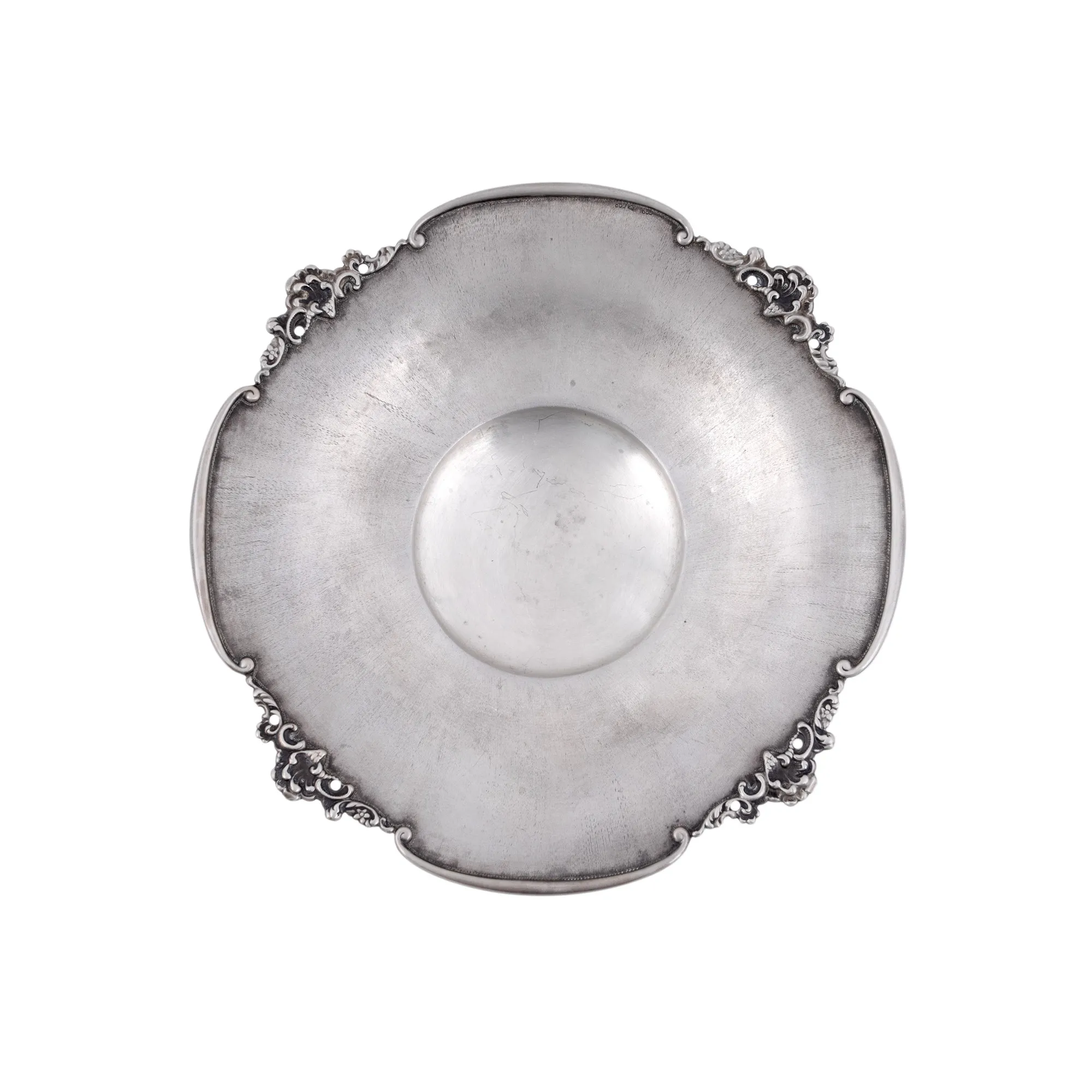 Decorative Rococo Style Silver Plate, first half of the 20th century