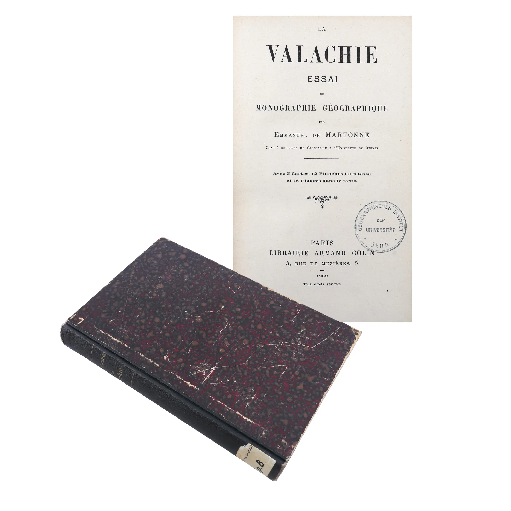 "La Valachie", de Emmanuel de Martonne, franceză, Paris, 1902
