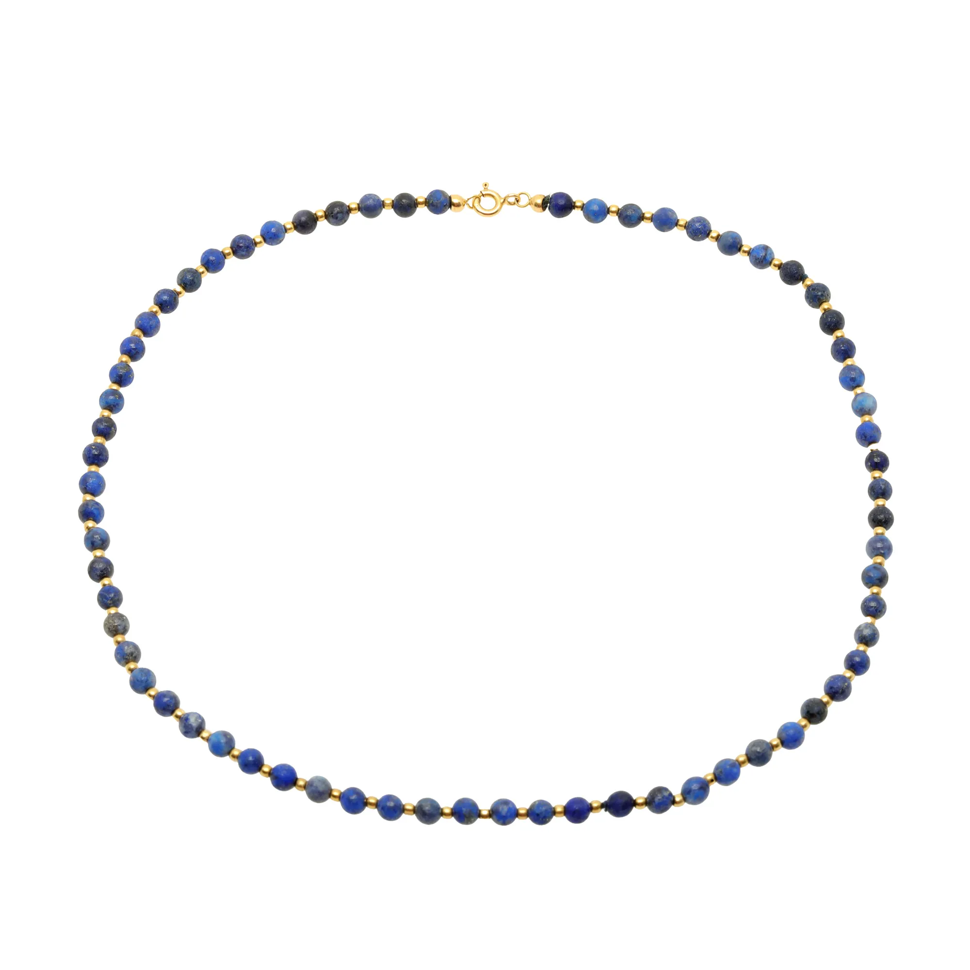 Gold and Lapis Lazuli Necklace