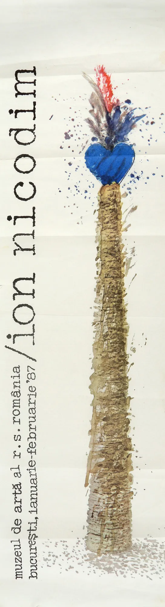 Poster of an Ion Nicodim exhibition, 1987