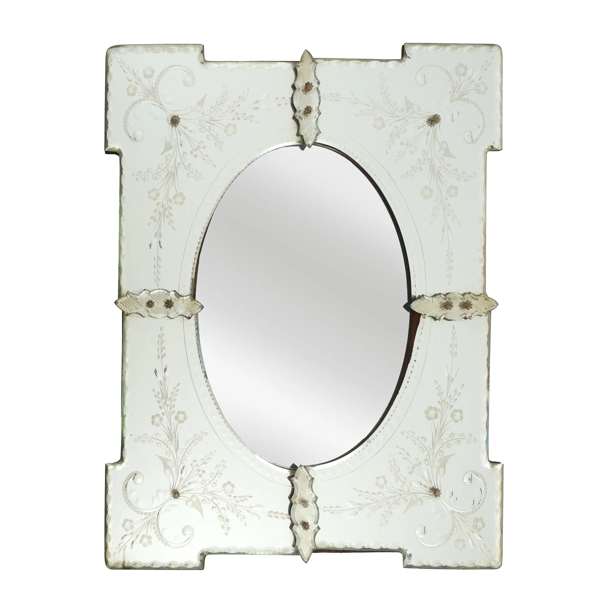 Venetian wall mirror, circa 1880-1890