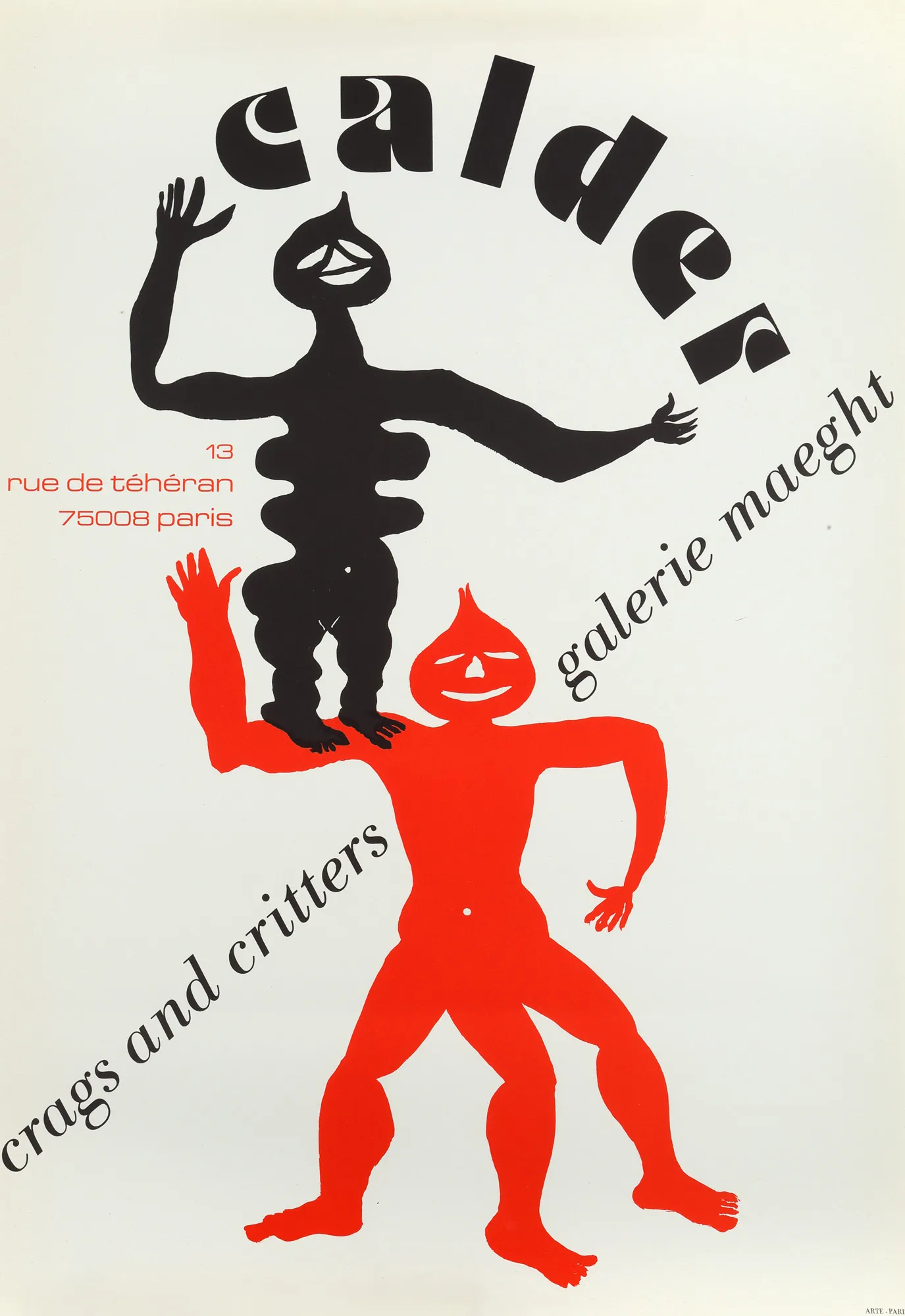Afiș al unei expoziții Alexander Calder, la Galeria Maeght, Paris