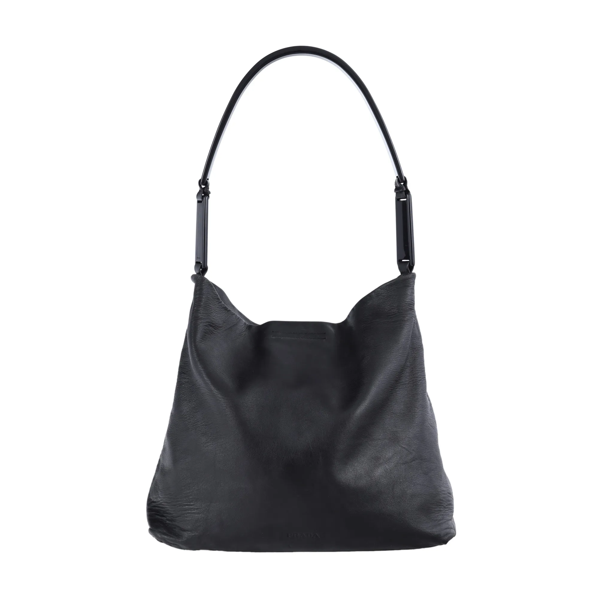 Geantă Prada, din piele saffiano, model Hobo 