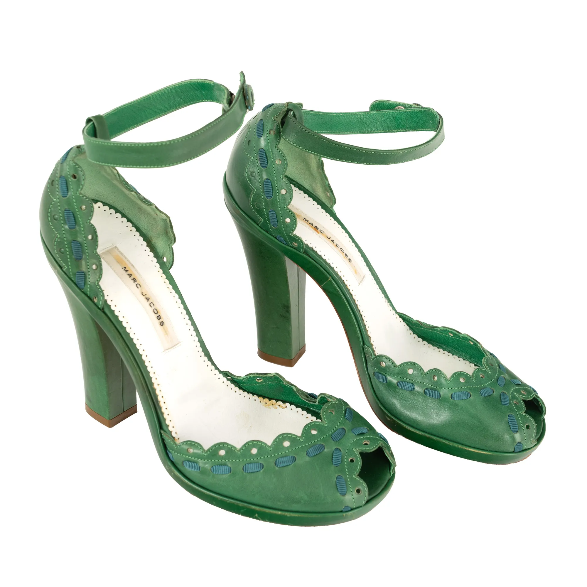 Marc Jacobs Green Leather Shoes, from Spring 2005 Collection