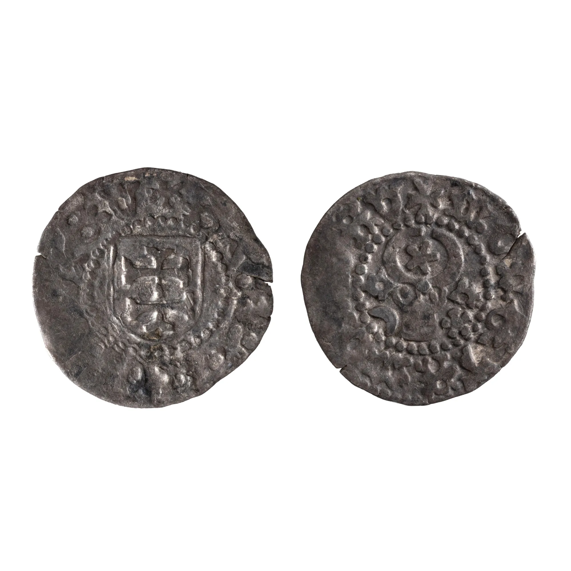 Monedă Gros, Ștefan cel Mare, tip IIb, Moldova, cca. 1480, argint