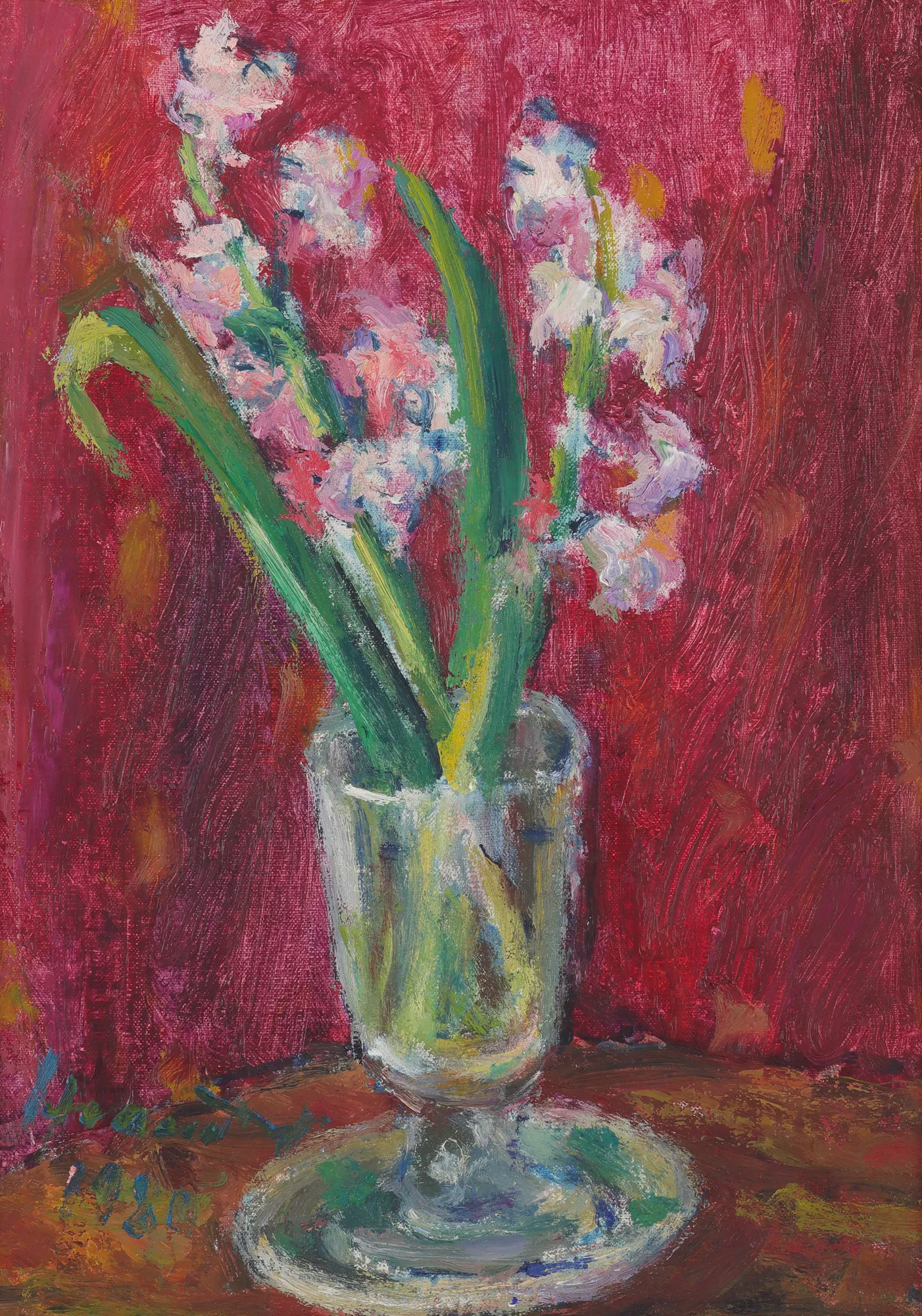 Glass with Hyacinths