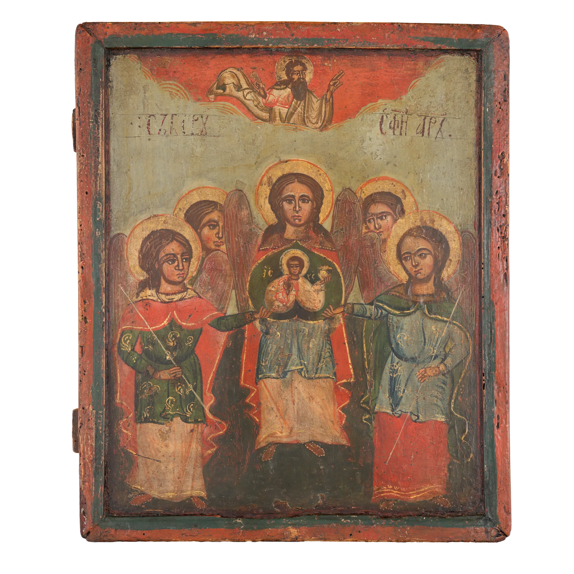Icon on wood, "Synaxis of the Holy Archangels", Wallachia, post-Brâncoveanu school, second half of the 18th century, from collection