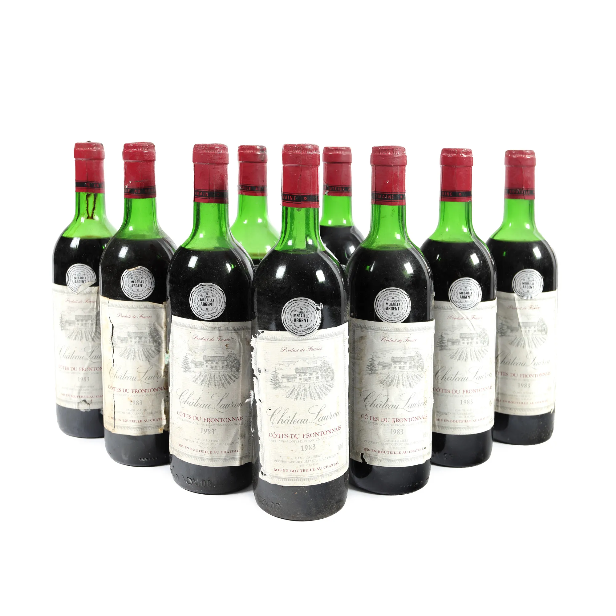 Château Laurou, Cotes du Frontonnais, 1983, 9st x 0,75l