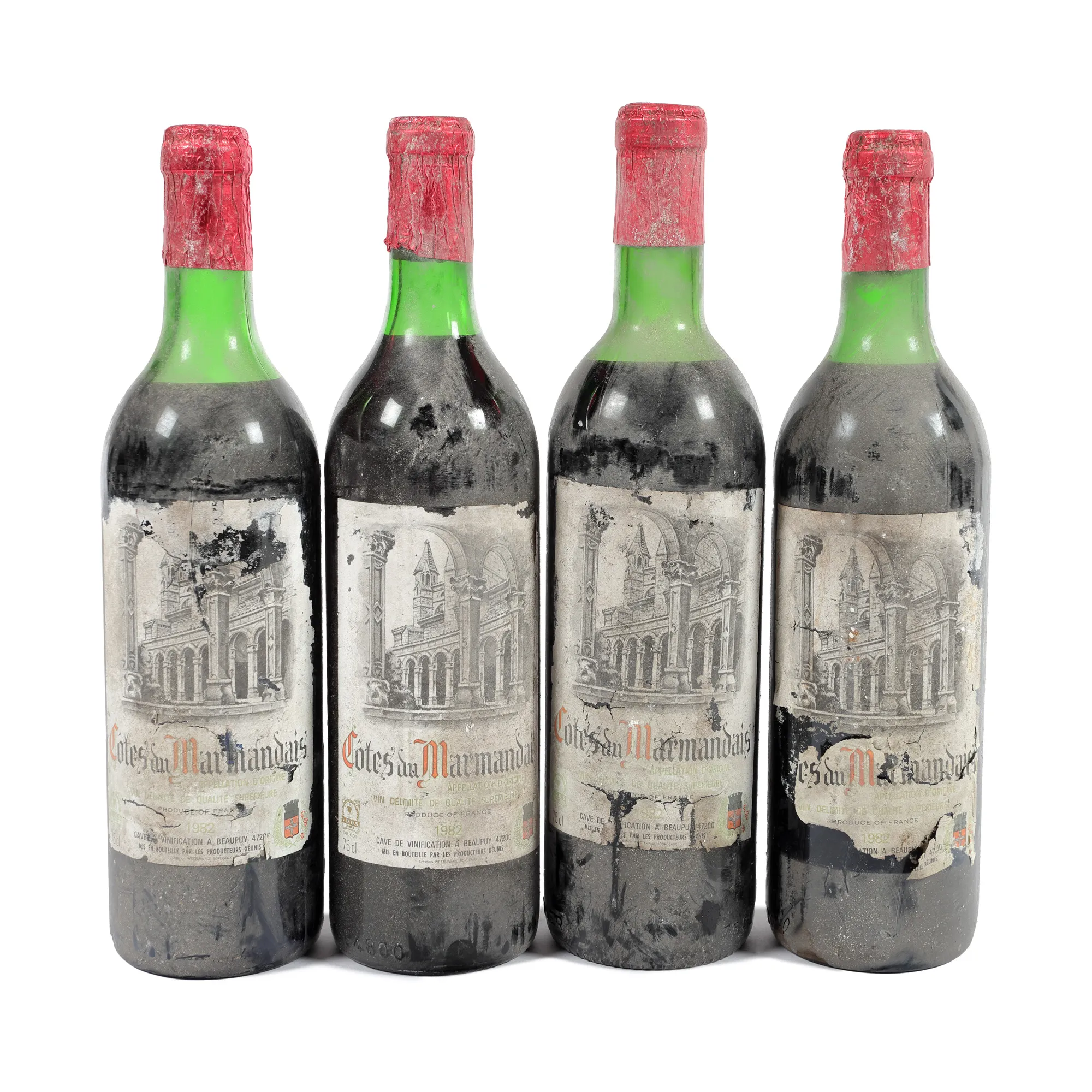Côtes du Marmandais, 1982, 4st x 0,75l