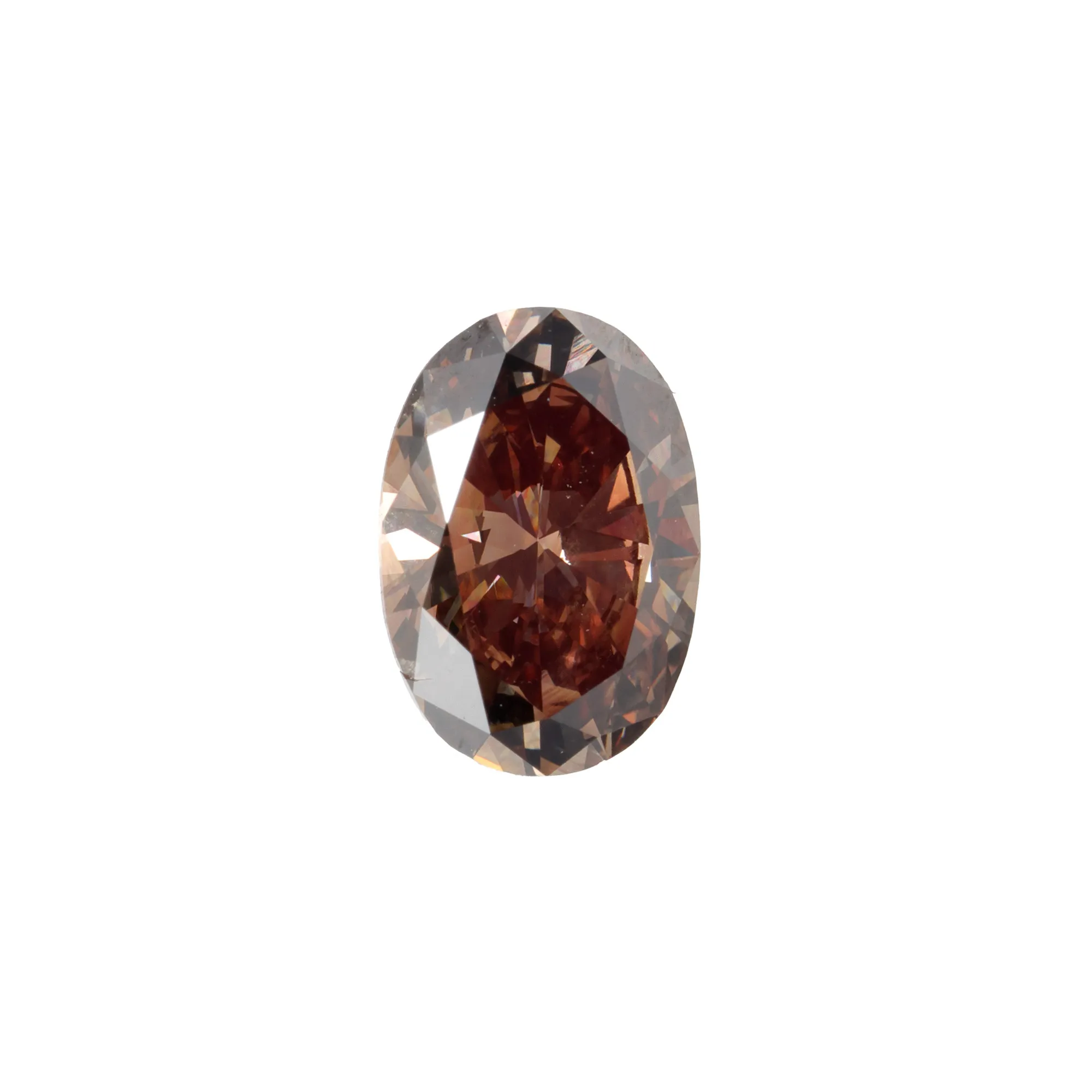 Diamant oval fațetat, cca. 0,49 ct., însoțit de certificat gemologic Antwerp