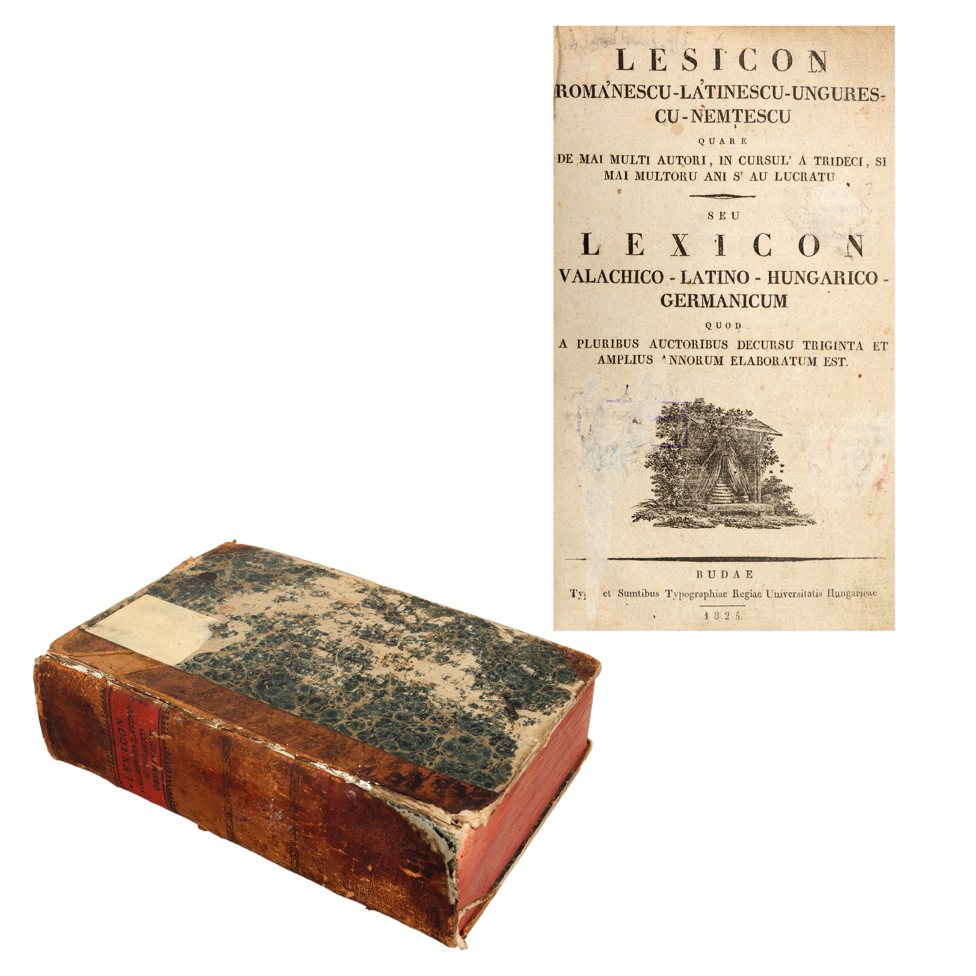”Lexiconul de la Buda (Lesicon Românescu-Latinescu-Ungurescu-Nemțesc)”, tipărit la Buda, 1825