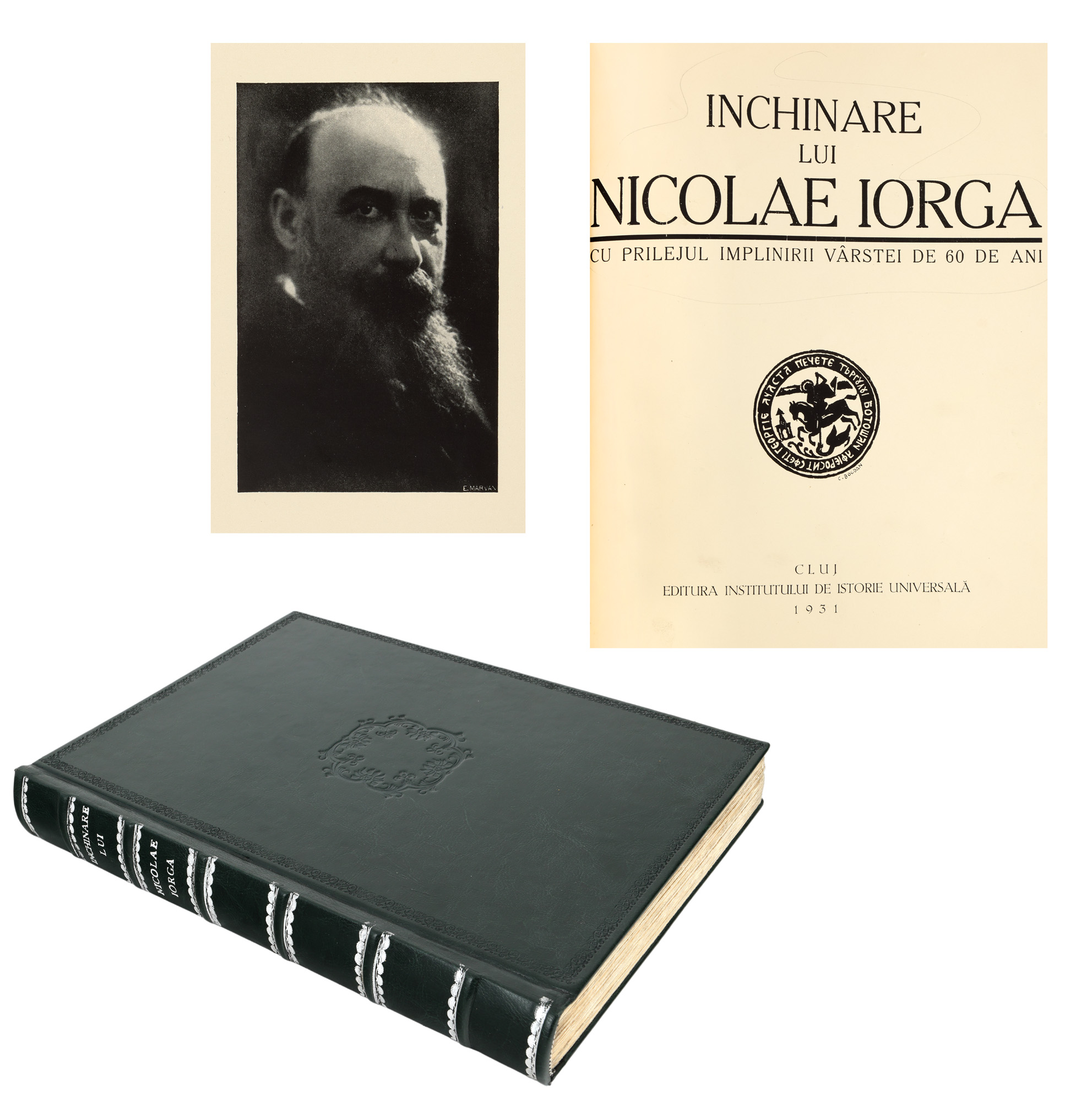 ”Închinare lui Nicolae Iorga”, Cluj, 1931, exemplar bibliofil