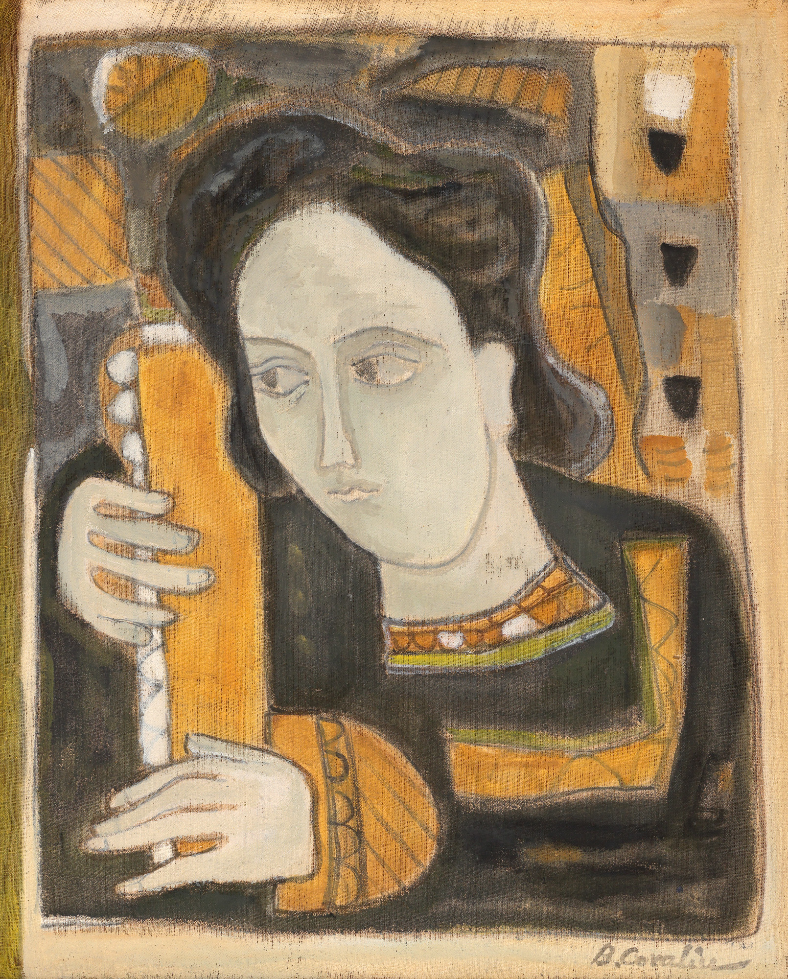 Portret de femeie cu liră