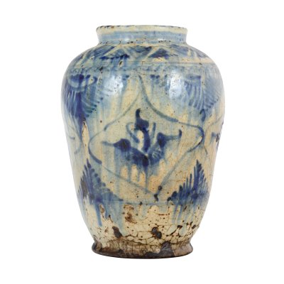 Persian vase for storing sheep's grease, 19th century, from the Dr. Iosif Dona Collection, returned by the National Museum of Art of Romania in 2007