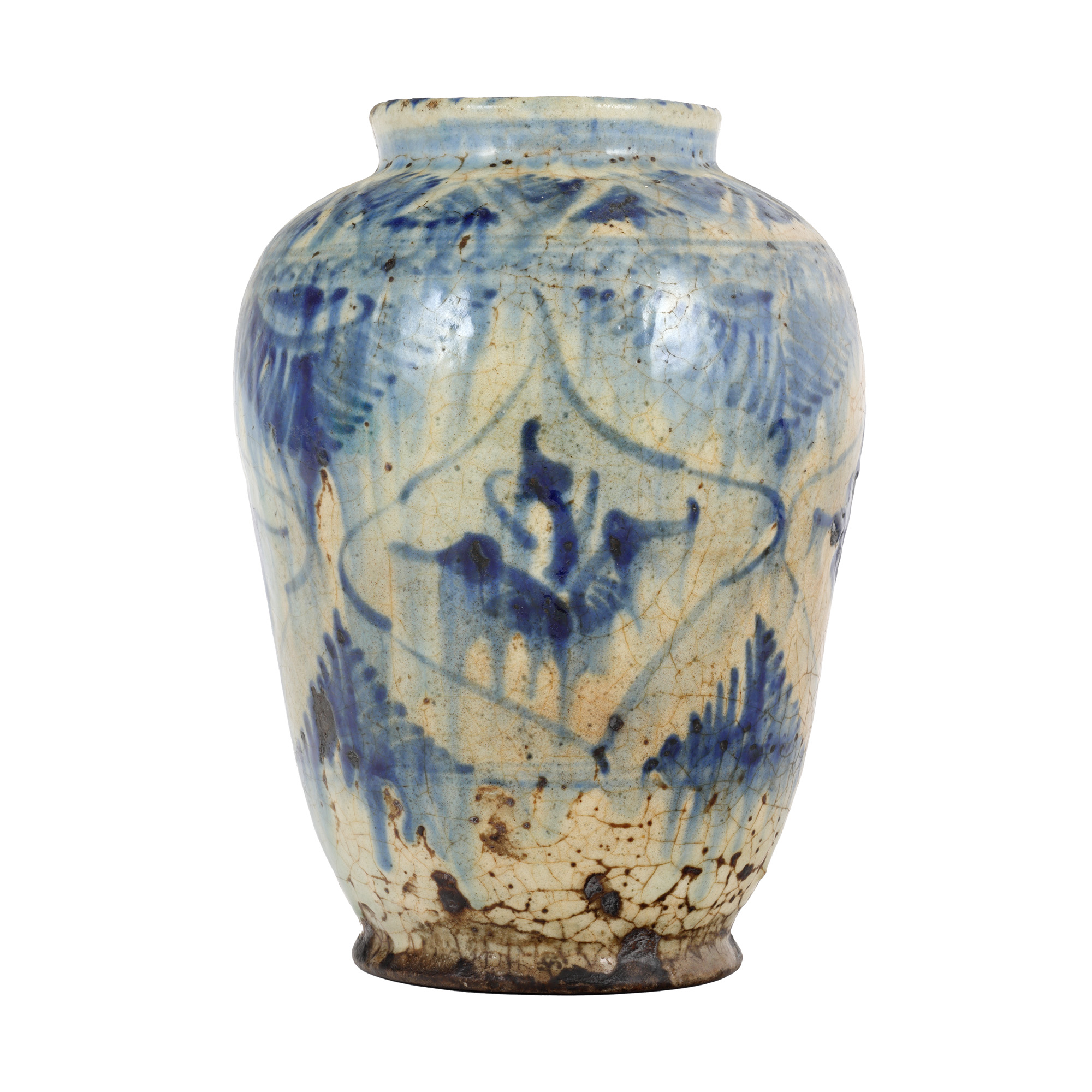 Persian vase for storing sheep's grease, 19th century, from the Dr. Iosif Dona Collection, returned by the National Museum of Art of Romania in 2007
