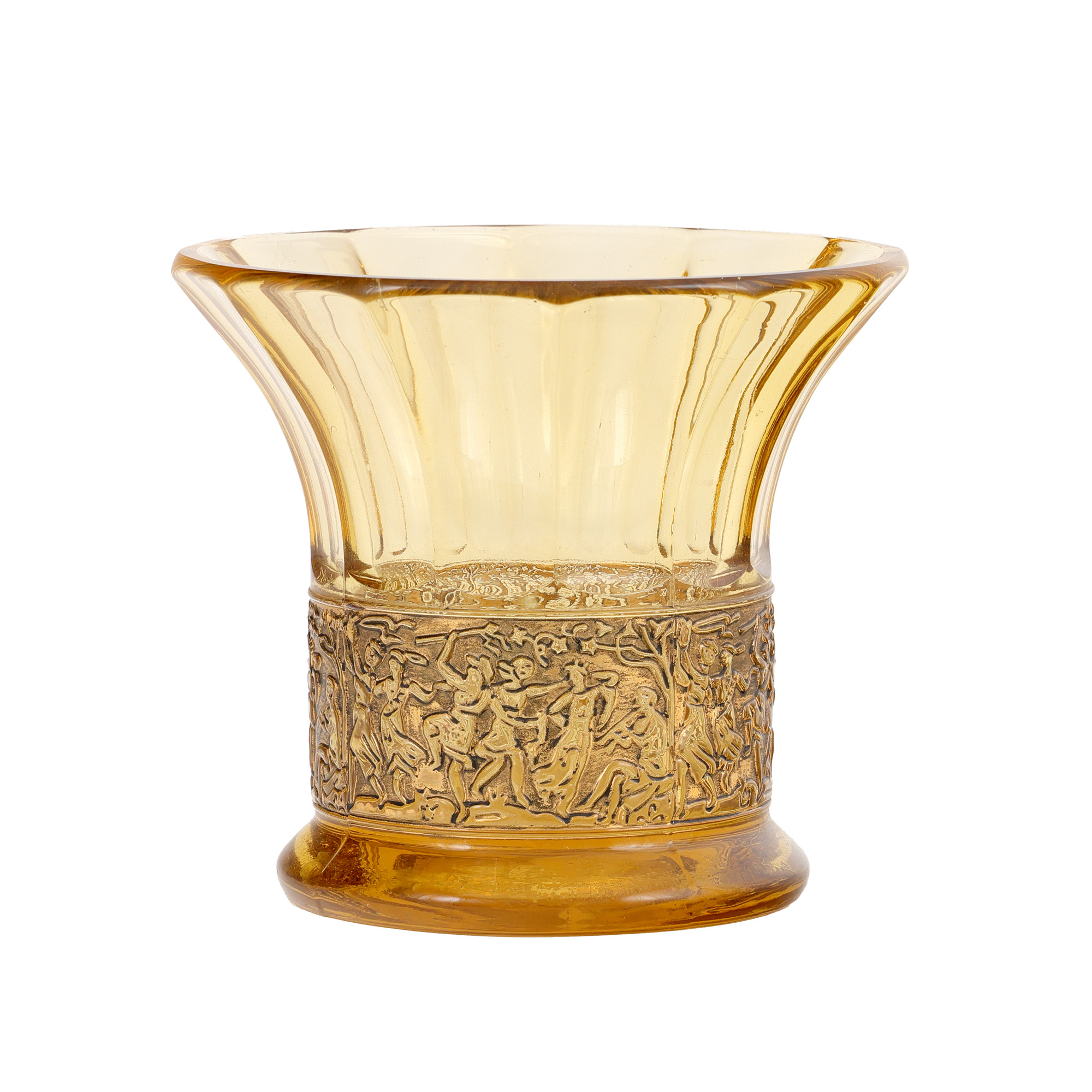 Walter crystal vase, adorned with decorative frieze