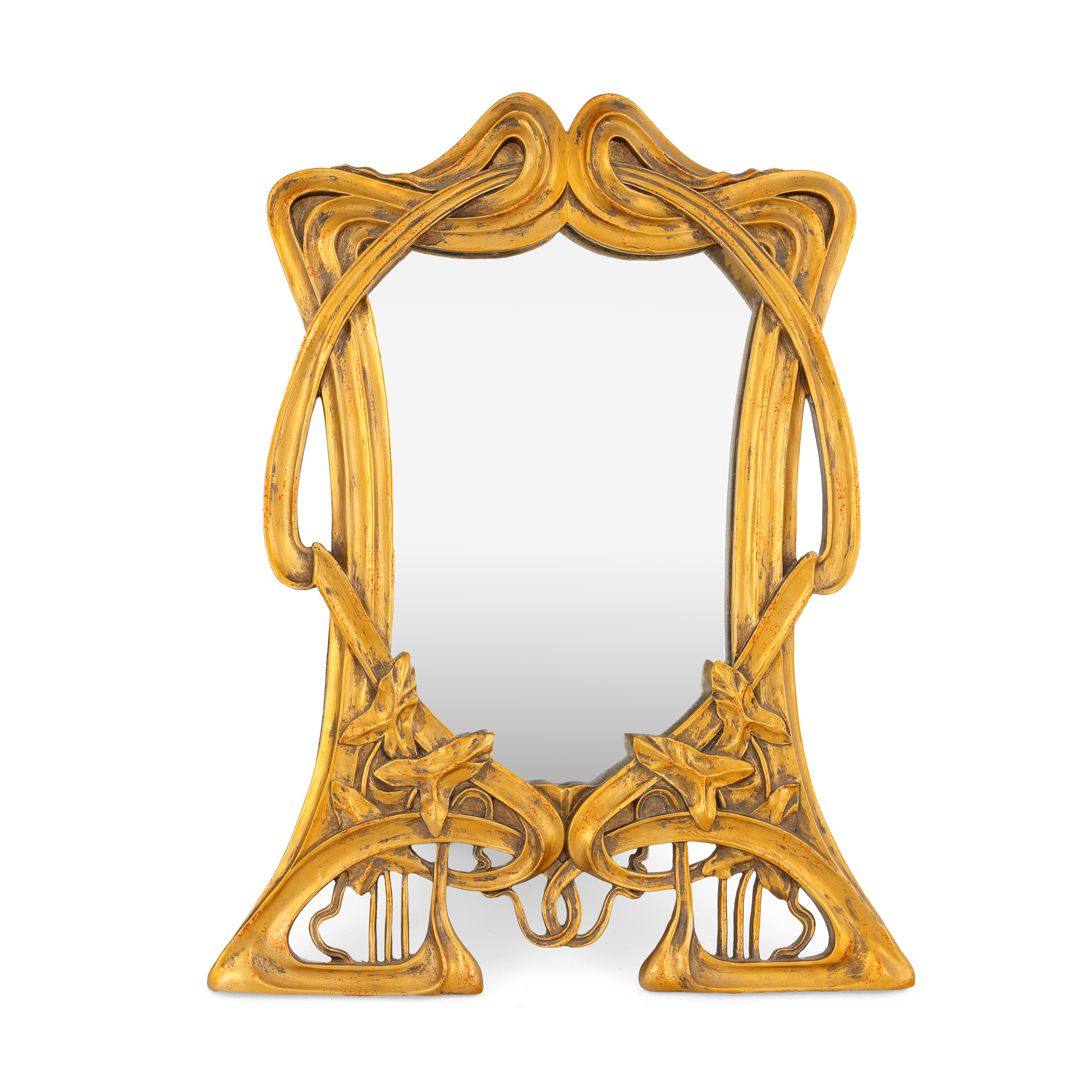 Oglindă în stil Art Nouveau, de birou, mijlocul sec. XX