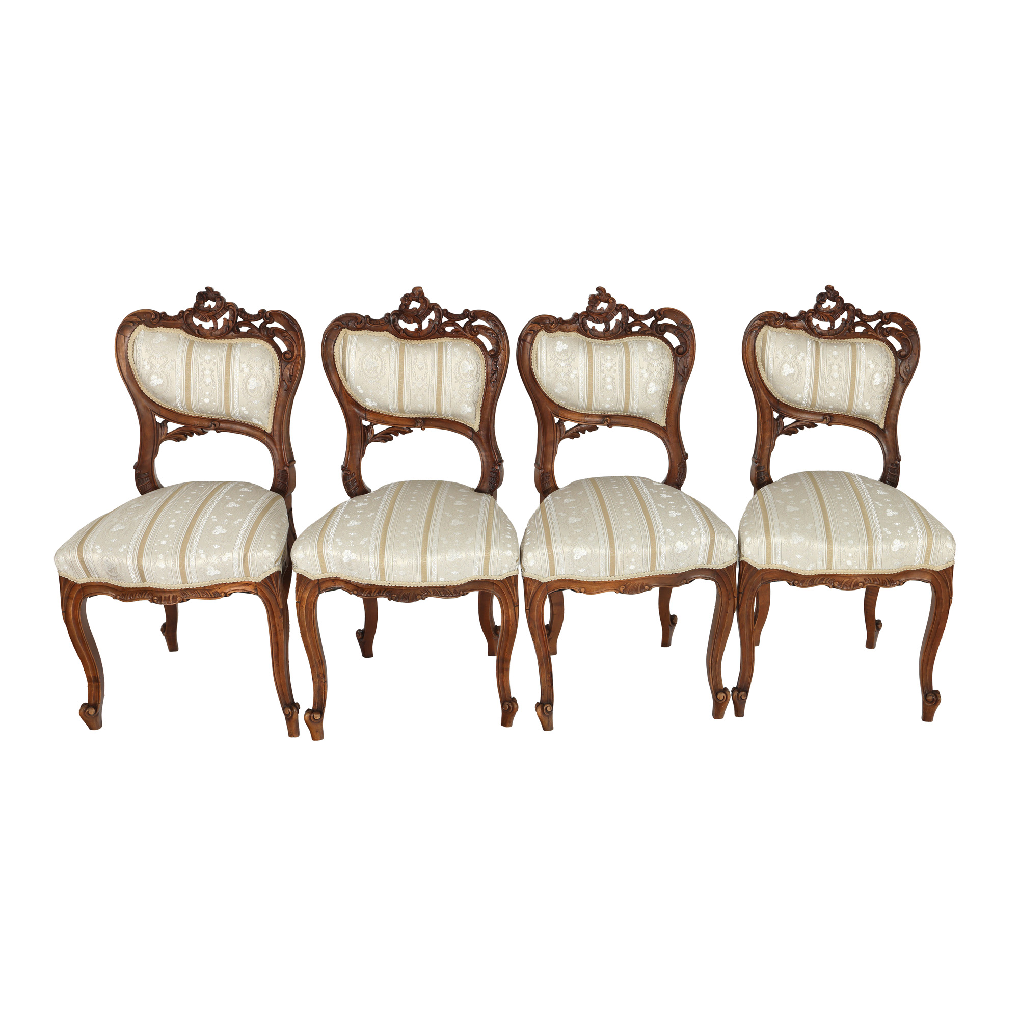 Set de patru scaune Louis Philippe, sfârșitul sec. XIX