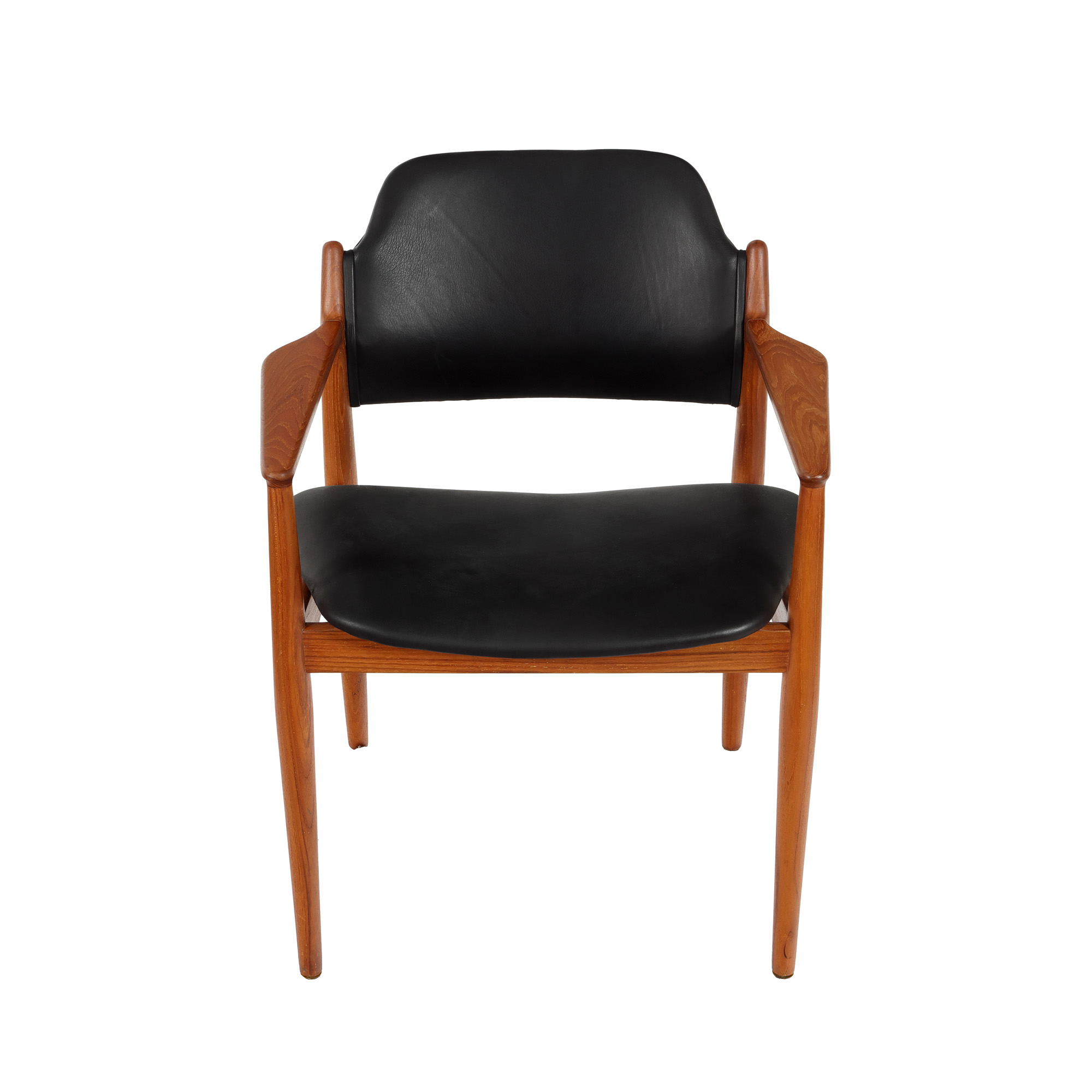 Fotoliu din lemn de tec, design Arne Vodder, pentru Sibast, cca. 1960