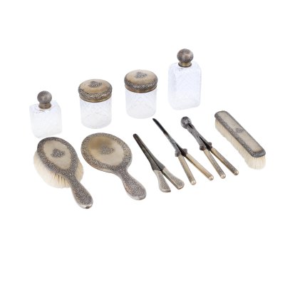 Silver Toilet Service, France, 19th Century