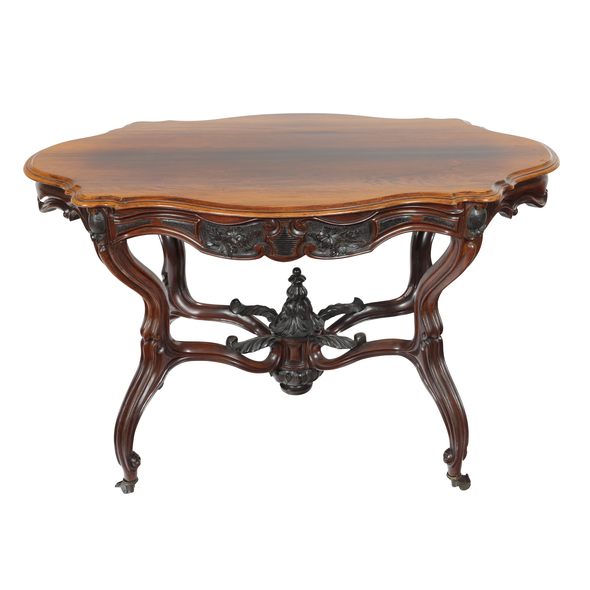 Louis XV style walnut coffee table, early 20th century