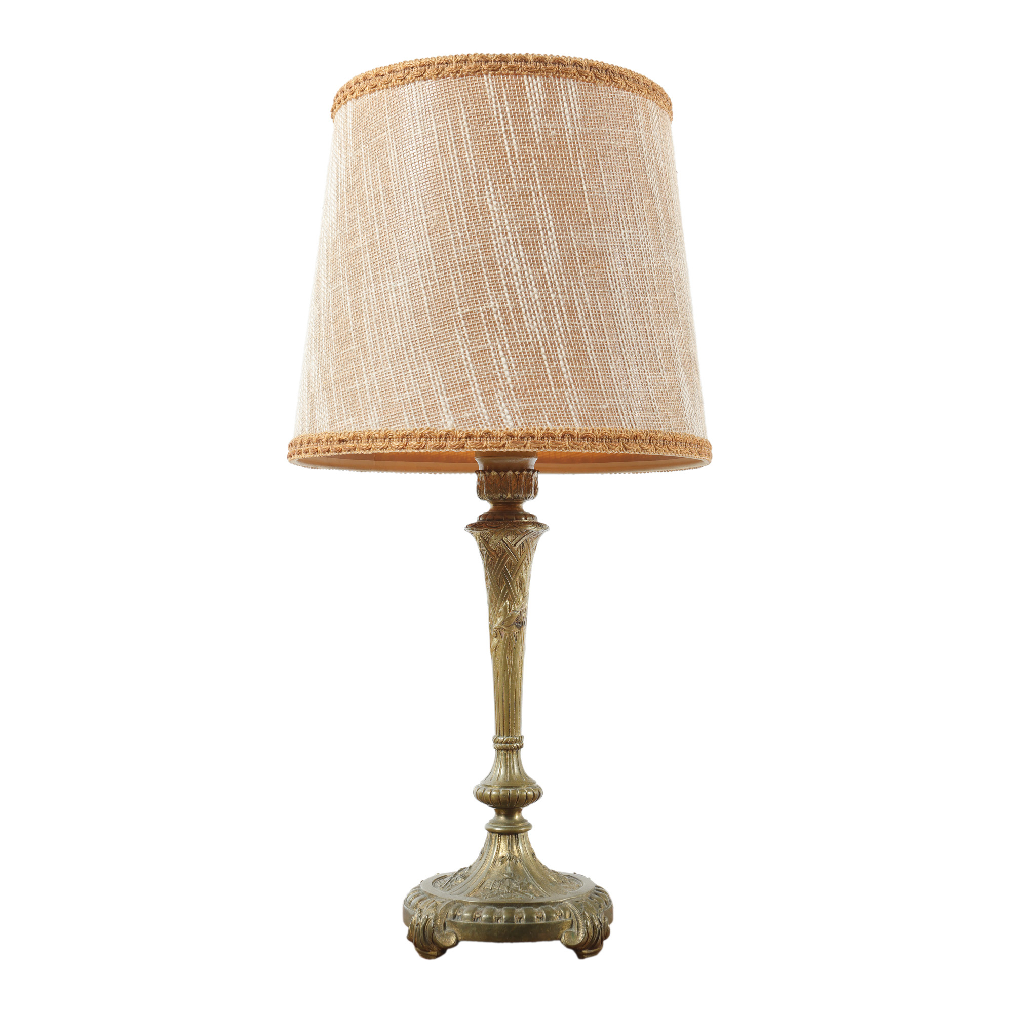 Bronze Footed Lamp, mid 20th century