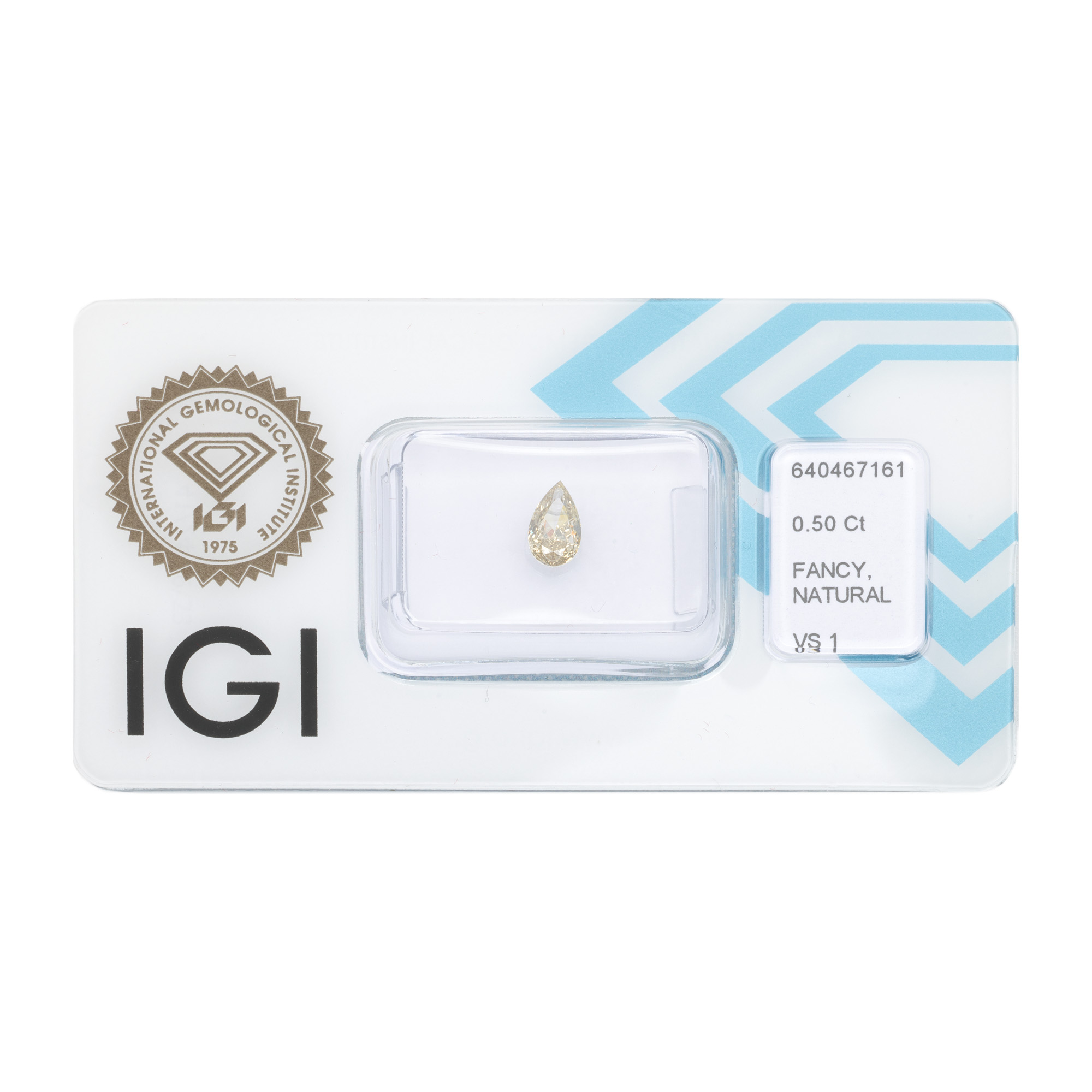 Diamant fancy natural, cca. 0,50 ct., însoțit de certificat gemologic IGI