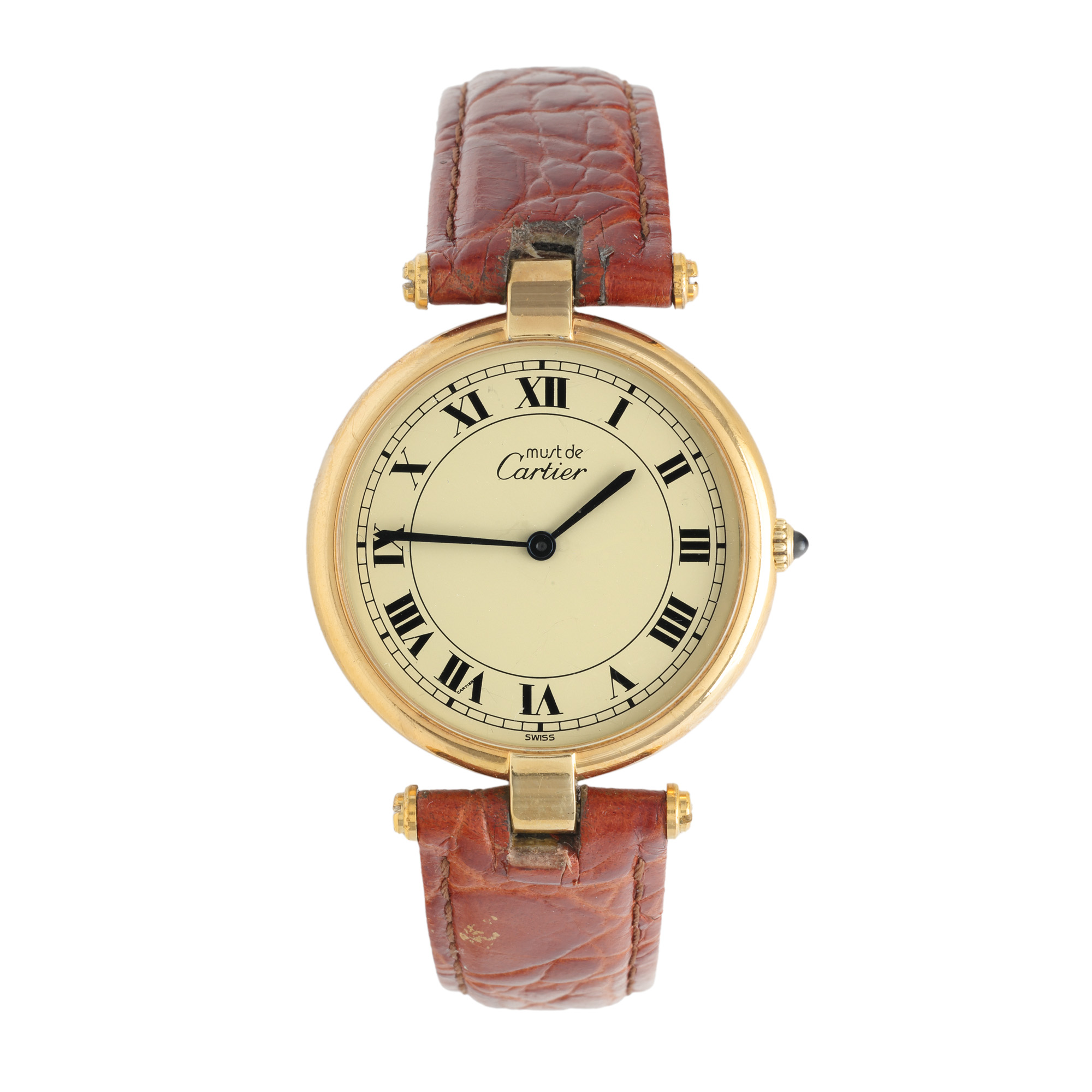Cartier Must de Cartier Vendome Vermeil Watch, gilded silver, women's hand watch