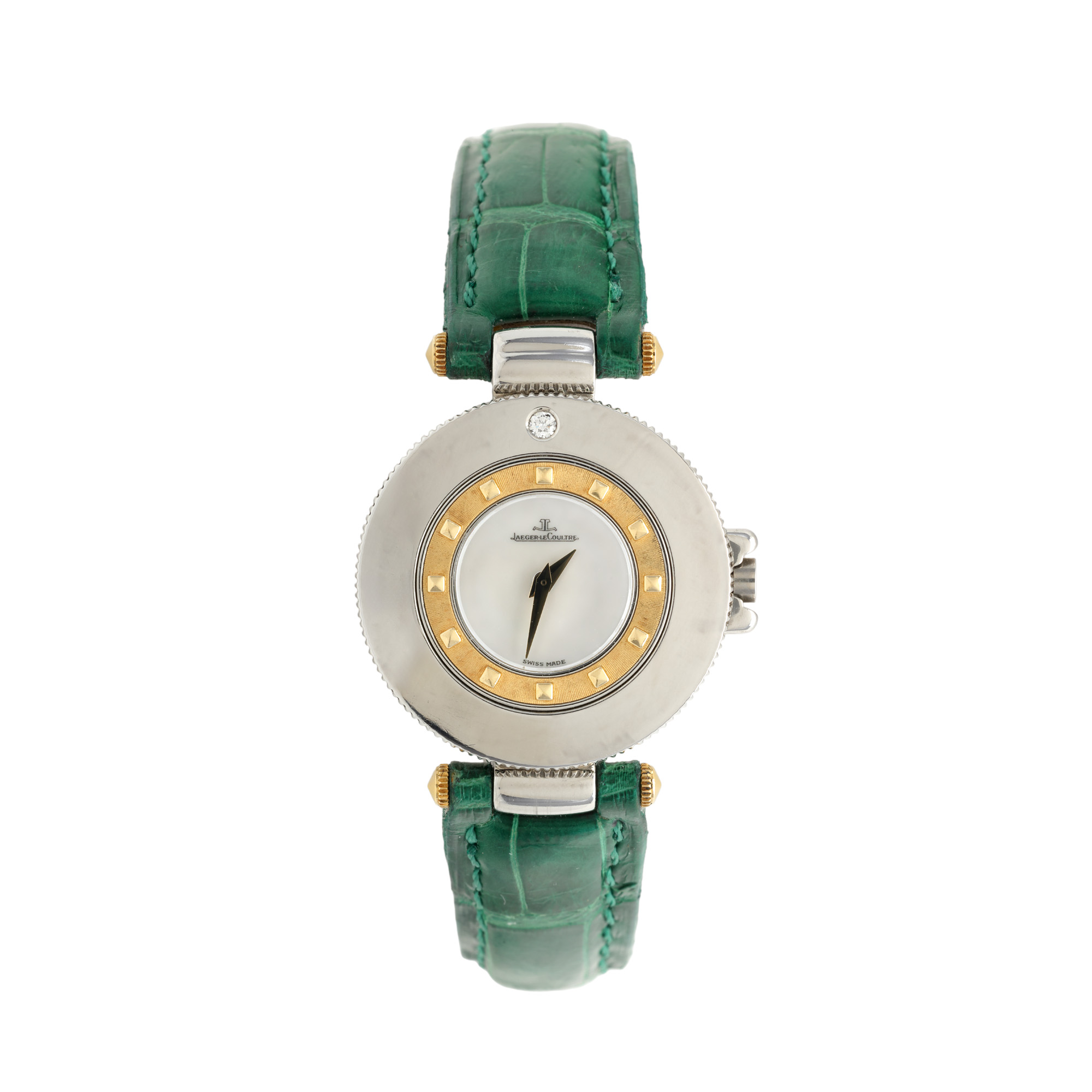 Jaeger LeCoultre Carnet de Randezvous Watch, made of gold and steel, with diamond, hand-held, for women
