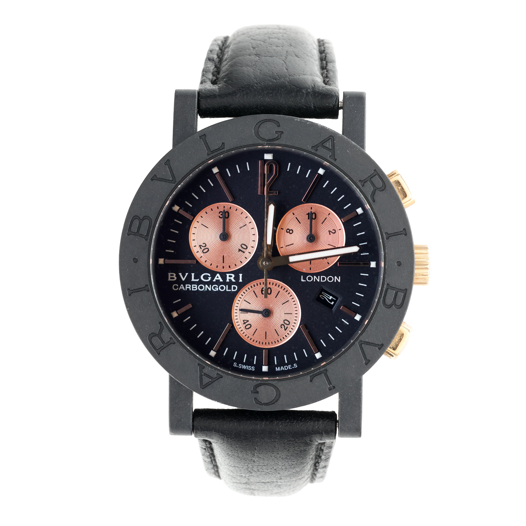 Bvlgari Bvlgari Carbon Gold Watch, Limited Edition No. 393/999, Handheld, Men's